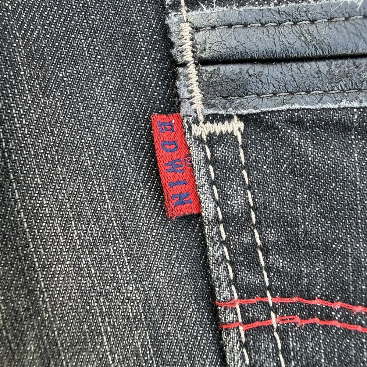 Edwin VINTAGE EDWIN BLACK FADED RIPPEP JEAN PANTSA Size US 34 / EU 50 - 13 Thumbnail