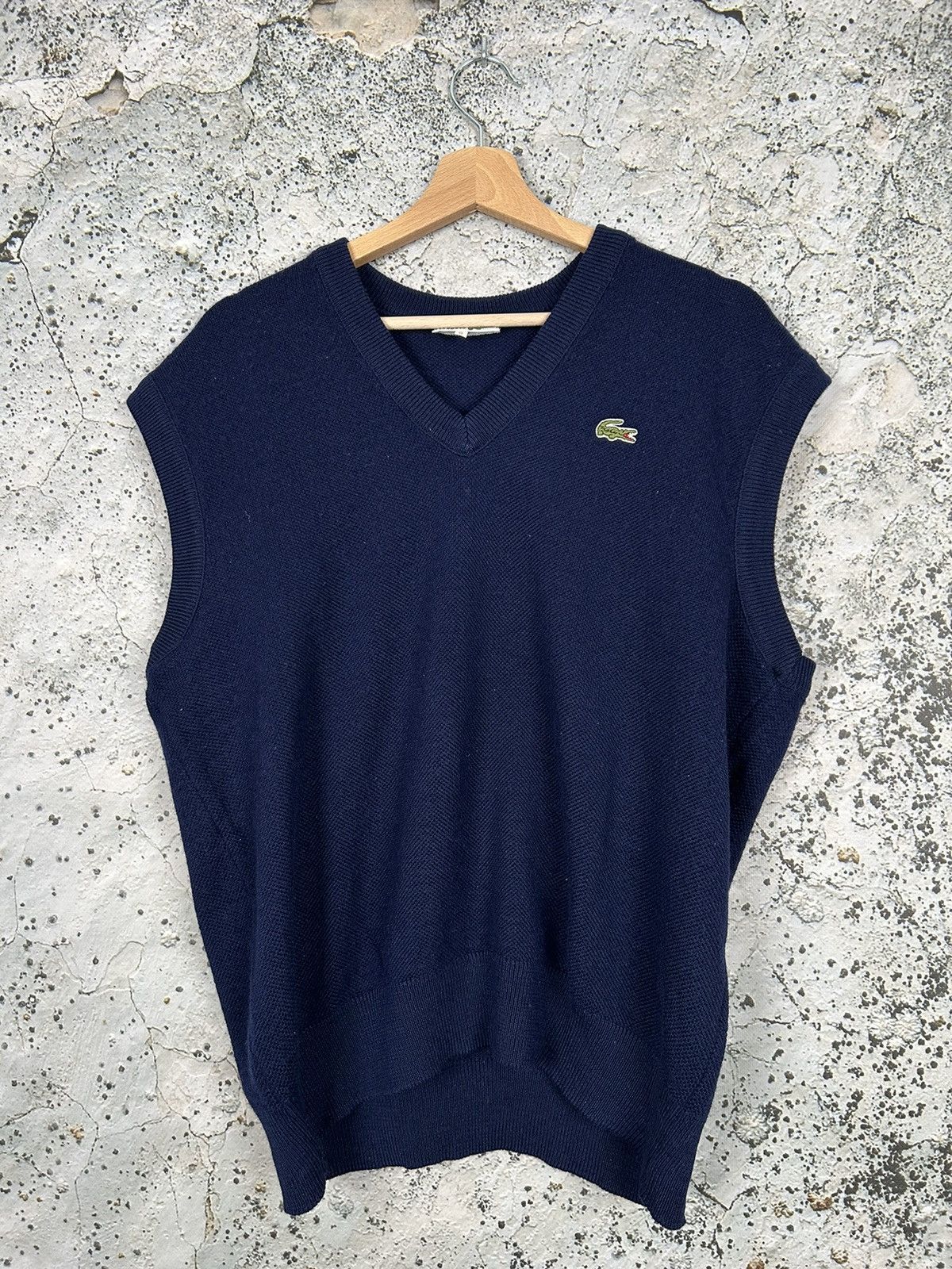 Lacoste Vintage Lacoste Wool Vest Made in France Archival Luxury 90s Size US XL / EU 56 / 4 - 1 Thumbnail