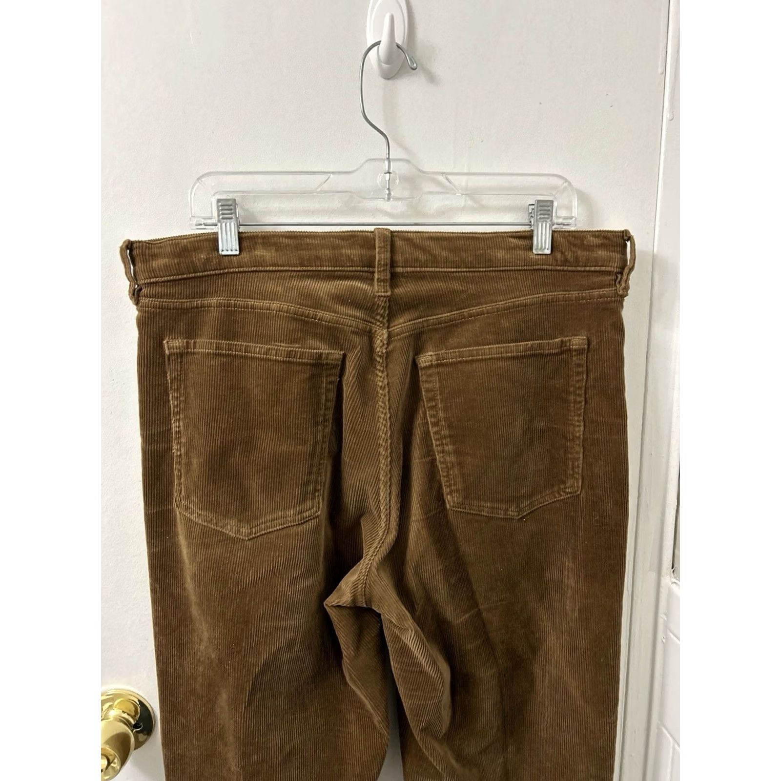 Banana Republic Banana Republic Corduroy Pants Womens 36x30 Brown Hi Rise Straight Premium Denim Dress Pants Workwear Casual Size 25" / US 0 / IT 36 - 6 Thumbnail