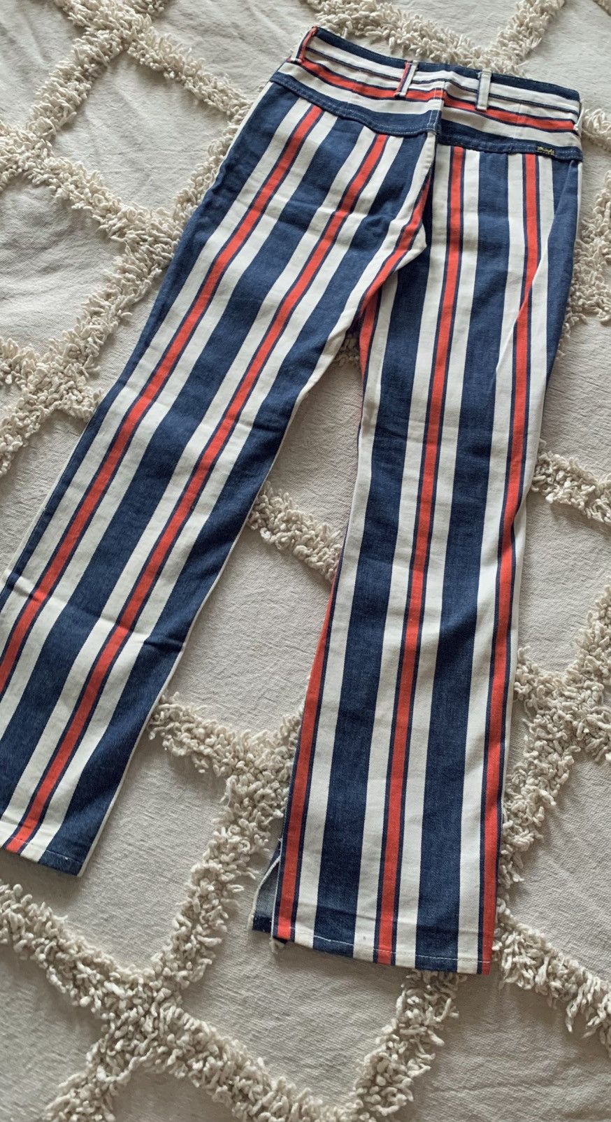 Wrangler Vintage 70s Wrangler red white blue striped jeans denim Size US 26 / EU 42 - 6 Thumbnail