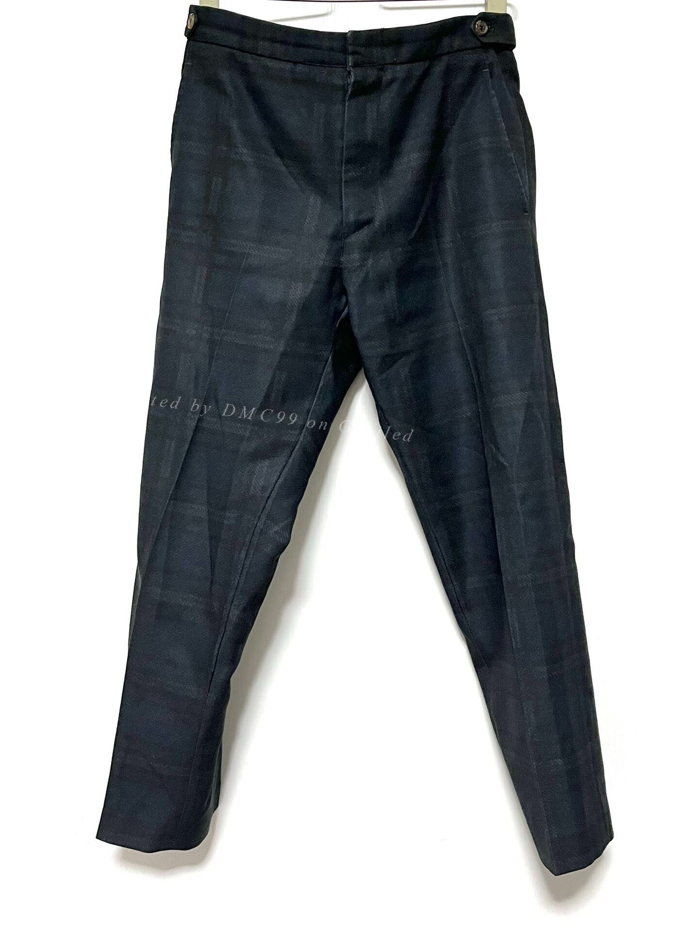 Comme des Garcons Comme des Garcons SHIRT Green Plaid Cropped Pants Size US 39 - 1 Thumbnail