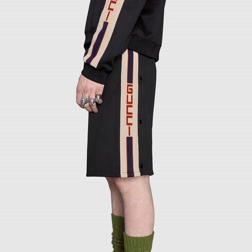Gucci Gucci Side Logo Jersey Shorts Size US 30 / EU 46 - 1 Thumbnail