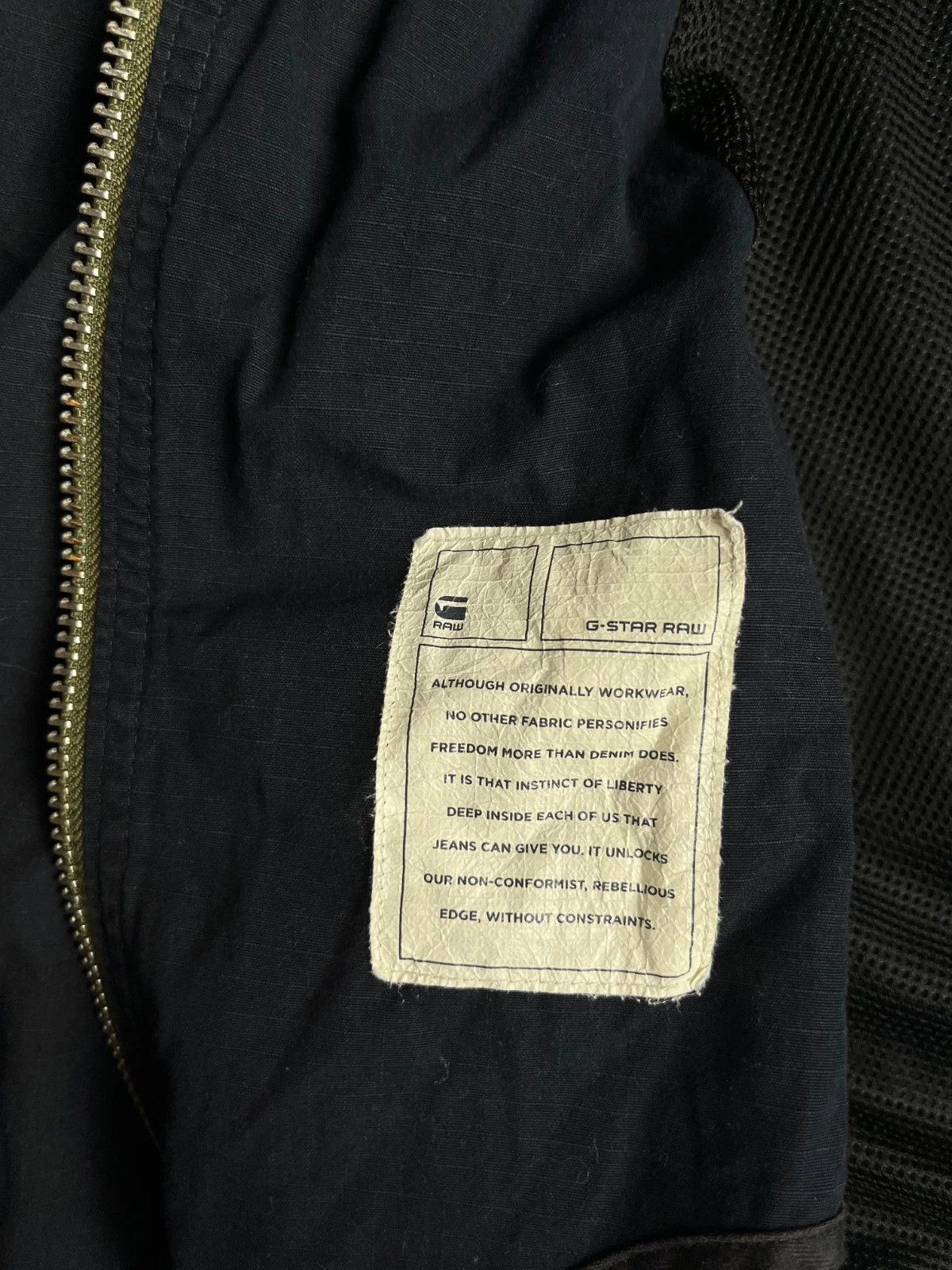 G-Star Vintage 00s G-Star Raw Bolt Zip Bomber Light Jacket y2k Size US S / EU 44-46 / 1 - 6 Thumbnail