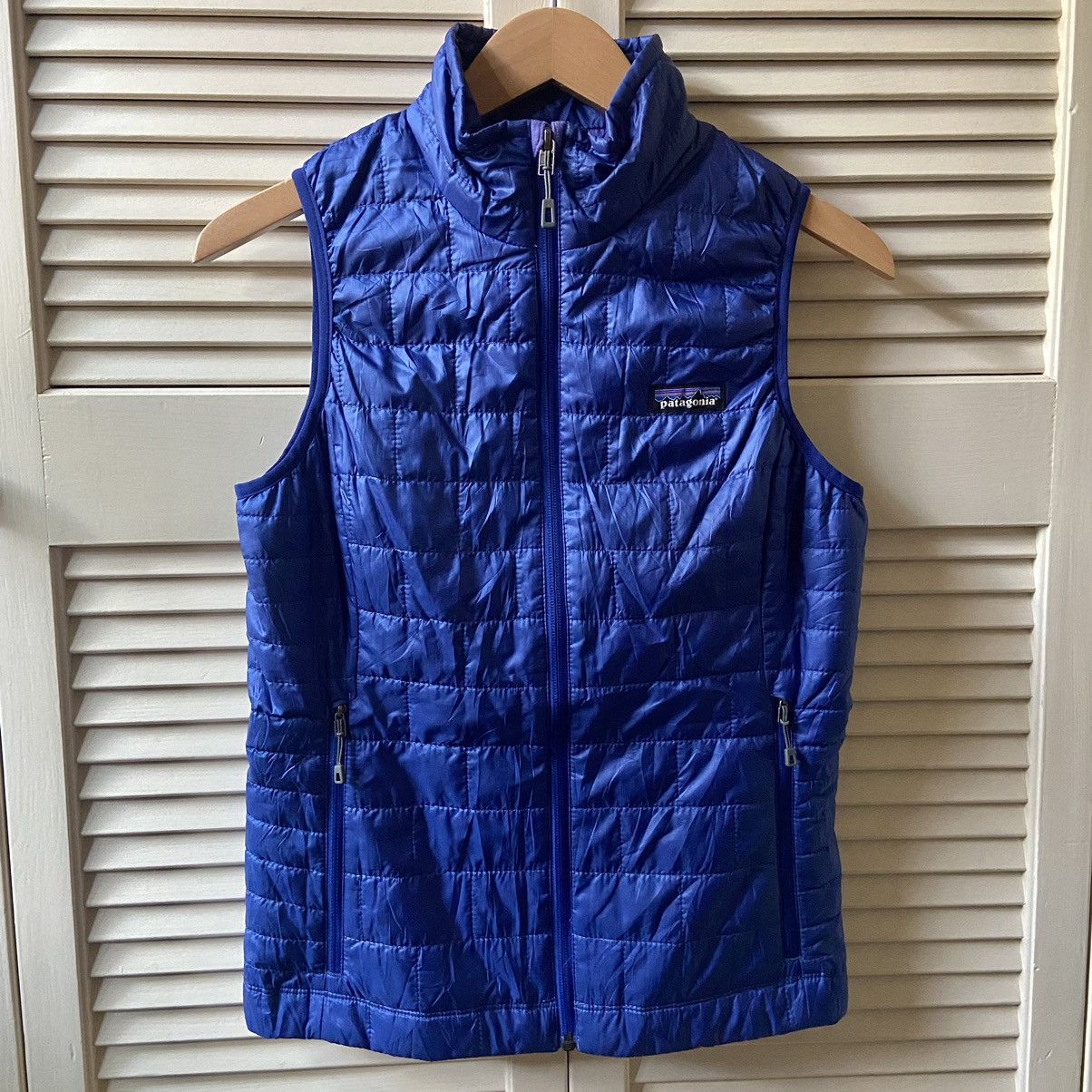 Patagonia Patagonia Nano Puff Blue Puffer Vest Jacket Primaloft Size XS / US 0-2 / IT 36-38 - 1 Thumbnail