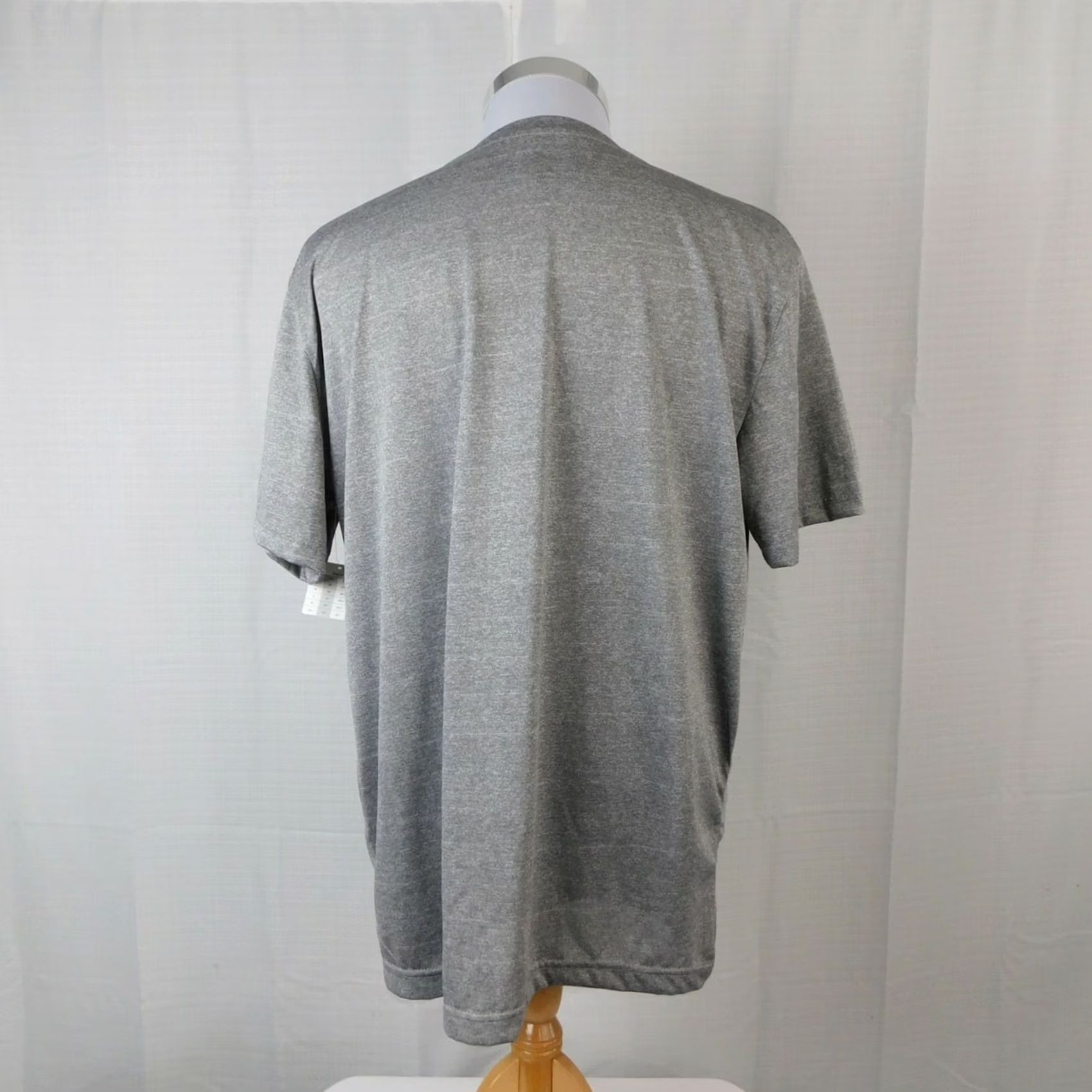 Vintage Zone Pro Sport Men's Short Sleeve T-Shirt Gray L Crew Neck 100% Polyester Workout Gym Training Short Sleeve Shirt Regular Fit Vintage No Size US L / EU 52-54 / 3 - 2 Thumbnail