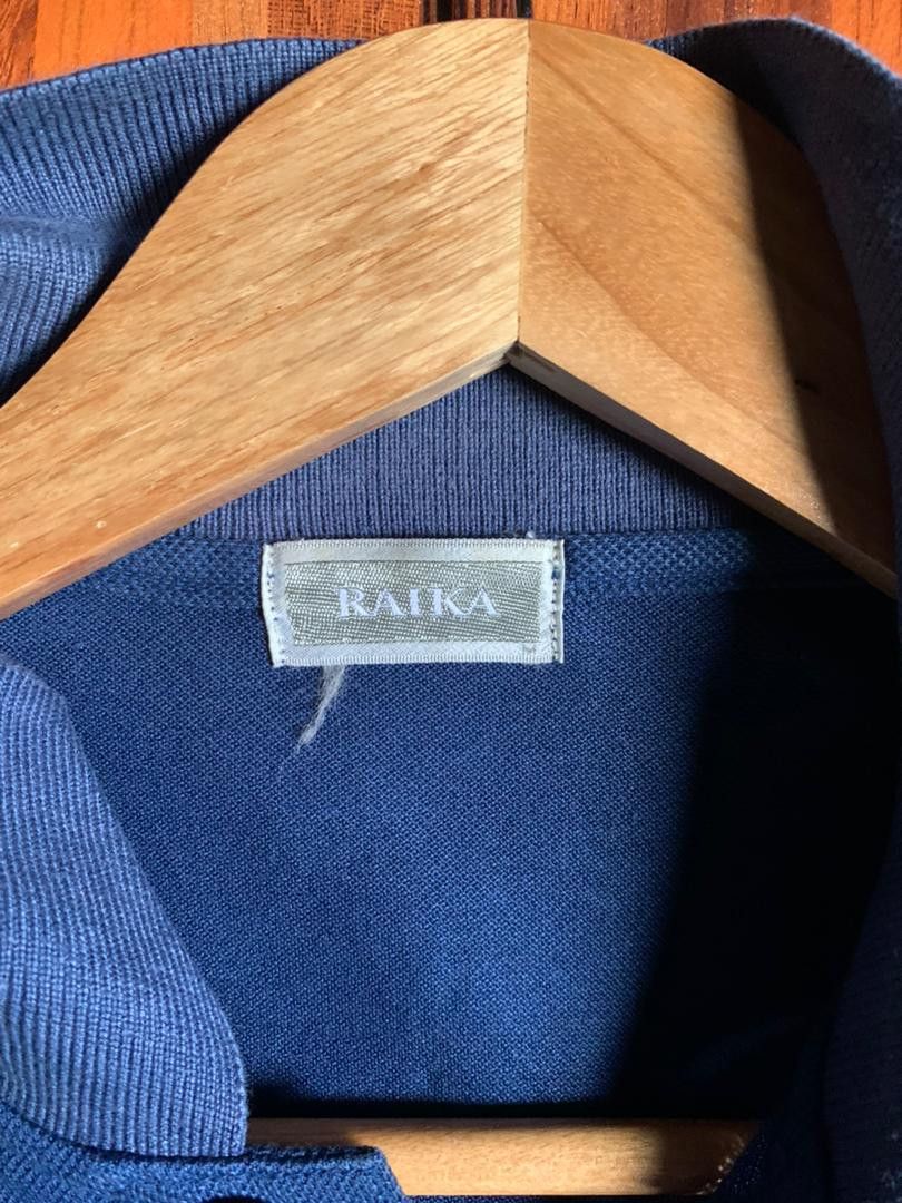 Vintage e31 Archival Vintage Raika Japanese navy blue polo Size US L / EU 52-54 / 3 - 4 Thumbnail