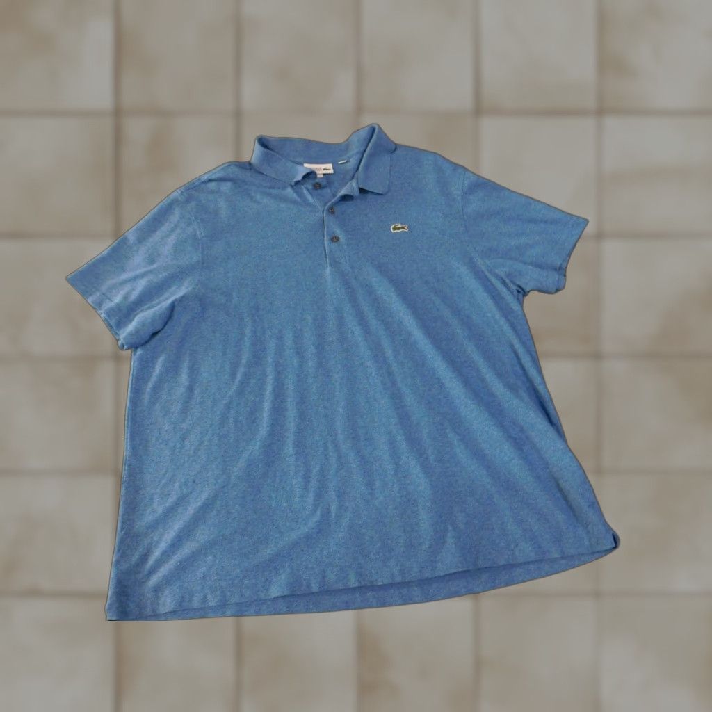 Lacoste Lacoste Polo Shirt Mens 4XL Blue Cotton Logo Knit Short Sleeve Collared Button Casual Vintage: No Size US XXL / EU 58 / 5 - 1 Thumbnail