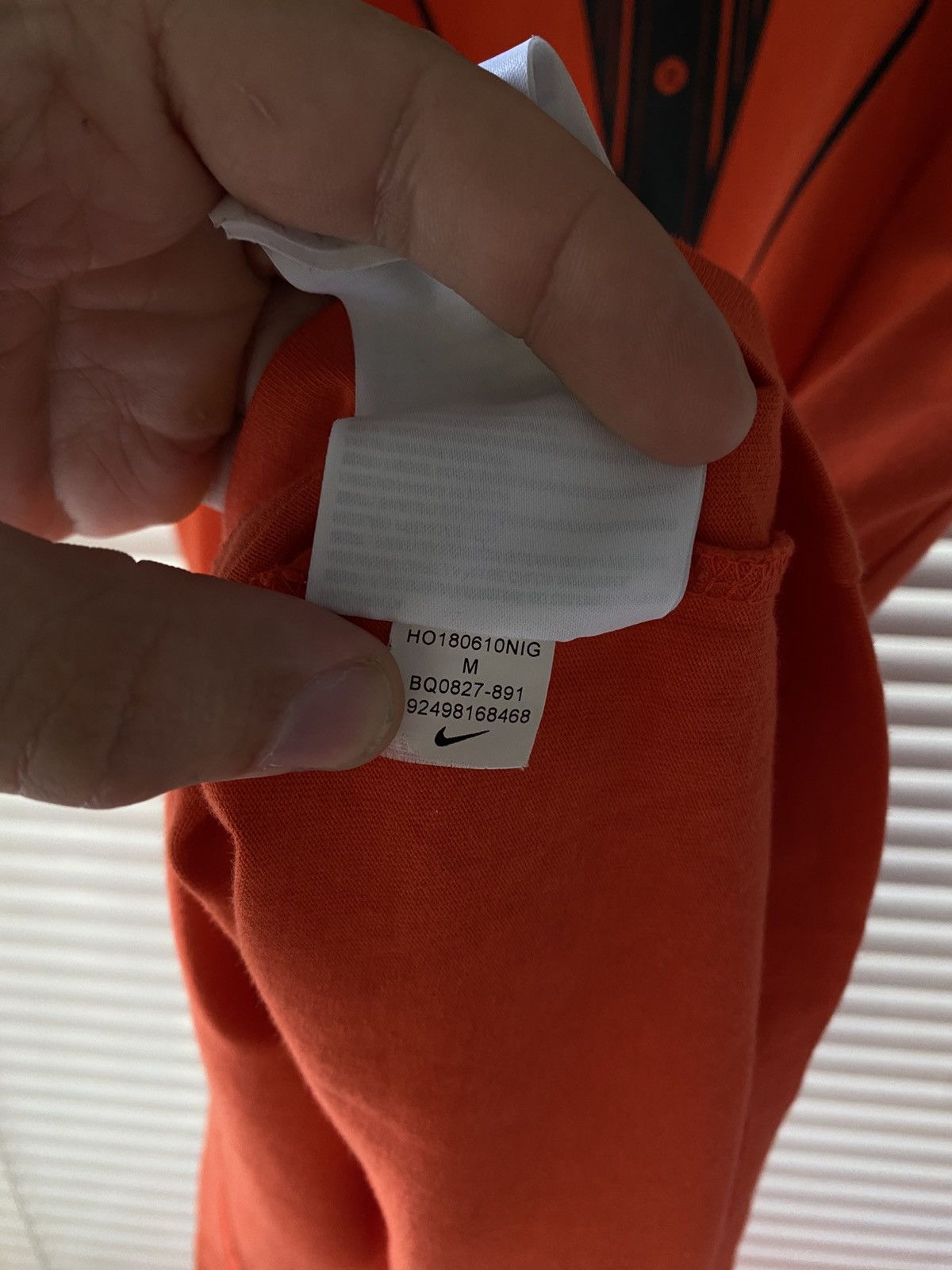 Off-White NIKE X OFF WHITE TUXEDO LOGO ORANGE BALD EAGLE VIRGIL ABLOH Size US M / EU 48-50 / 2 - 5 Thumbnail