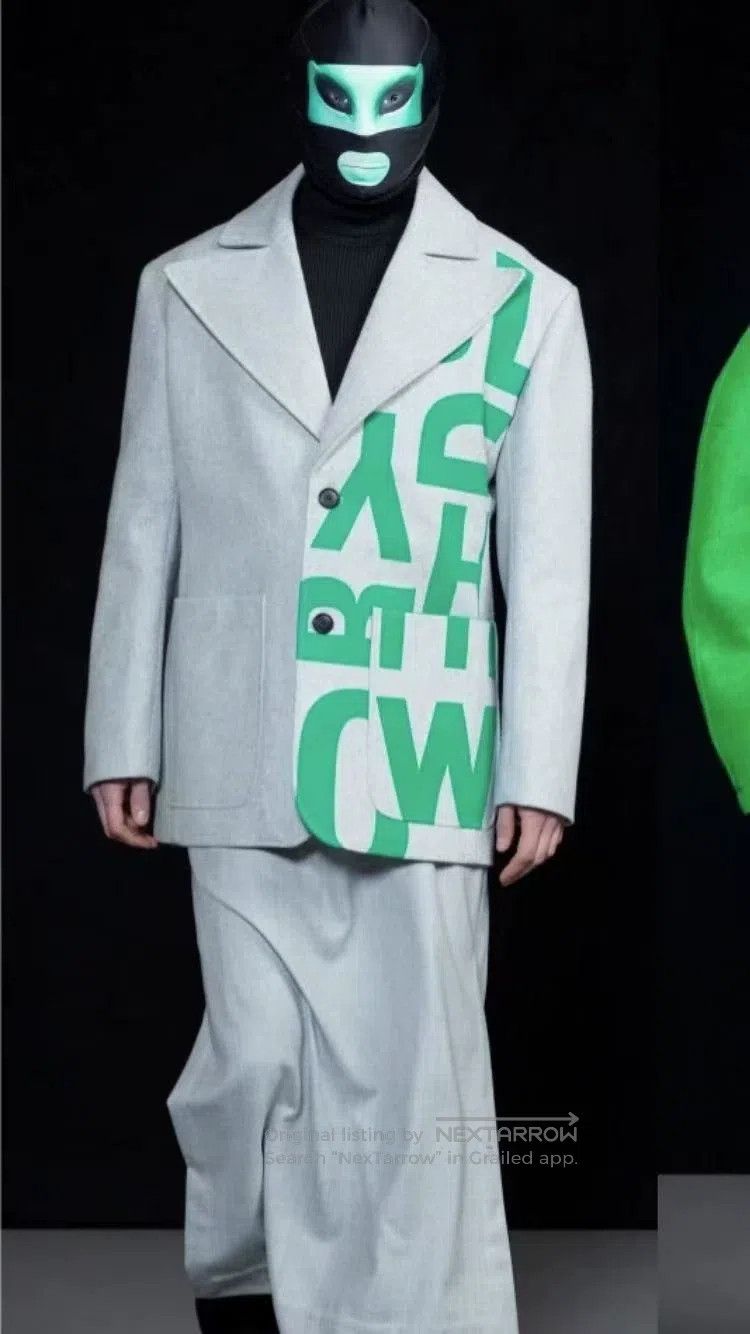Walter Van Beirendonck Walter Van Beirendonck Wool three-dimensional waisted suit Size 48L - 9 Thumbnail