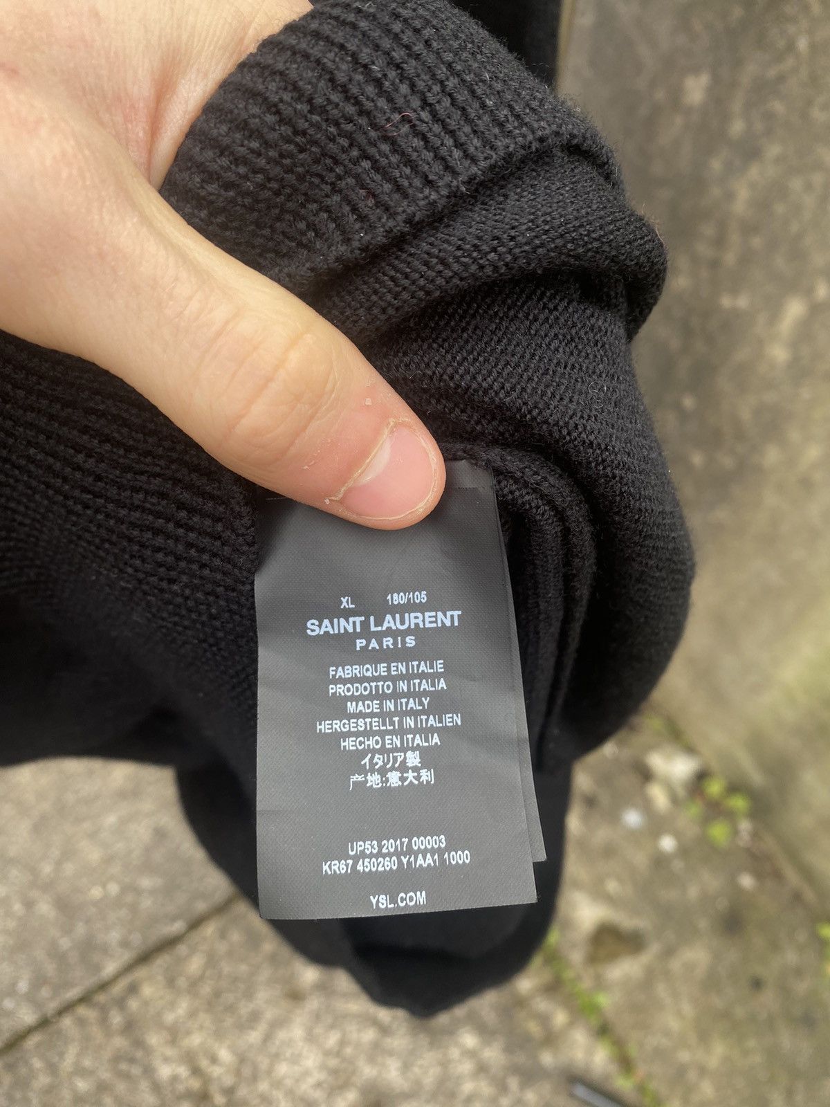 Saint Laurent Paris Saint laurent black wool sweater Size US M / EU 48-50 / 2 - 5 Thumbnail