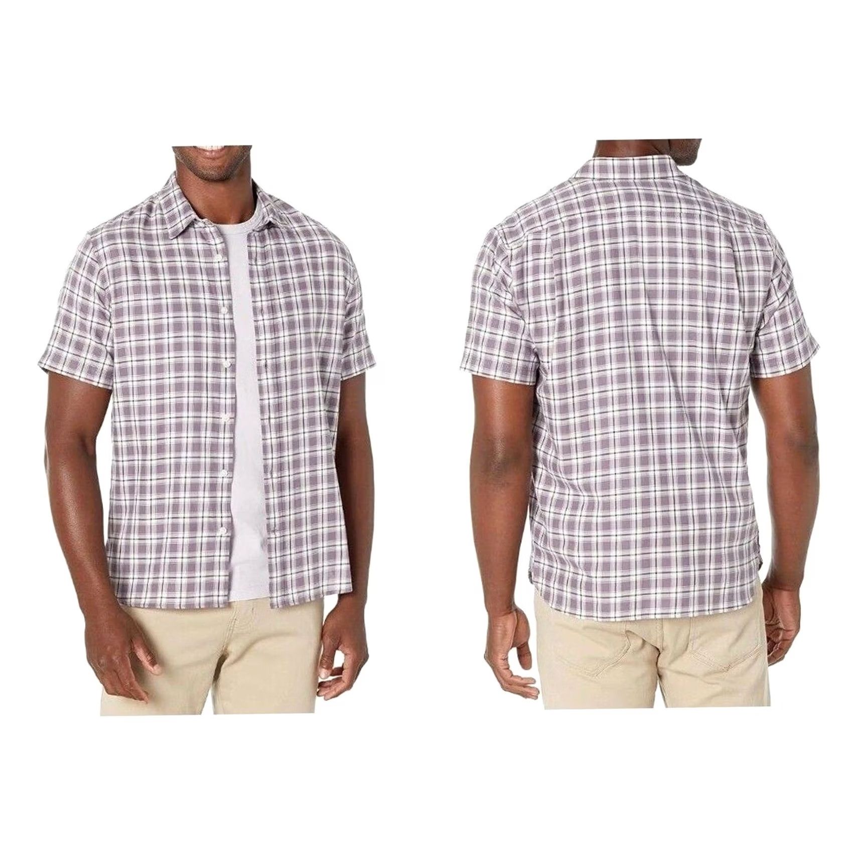 Vince Vince Men's Plaid Short Sleeve Shirt Button Down XL Multicolor Classic Designer Size US XL / EU 56 / 4 - 8 Thumbnail