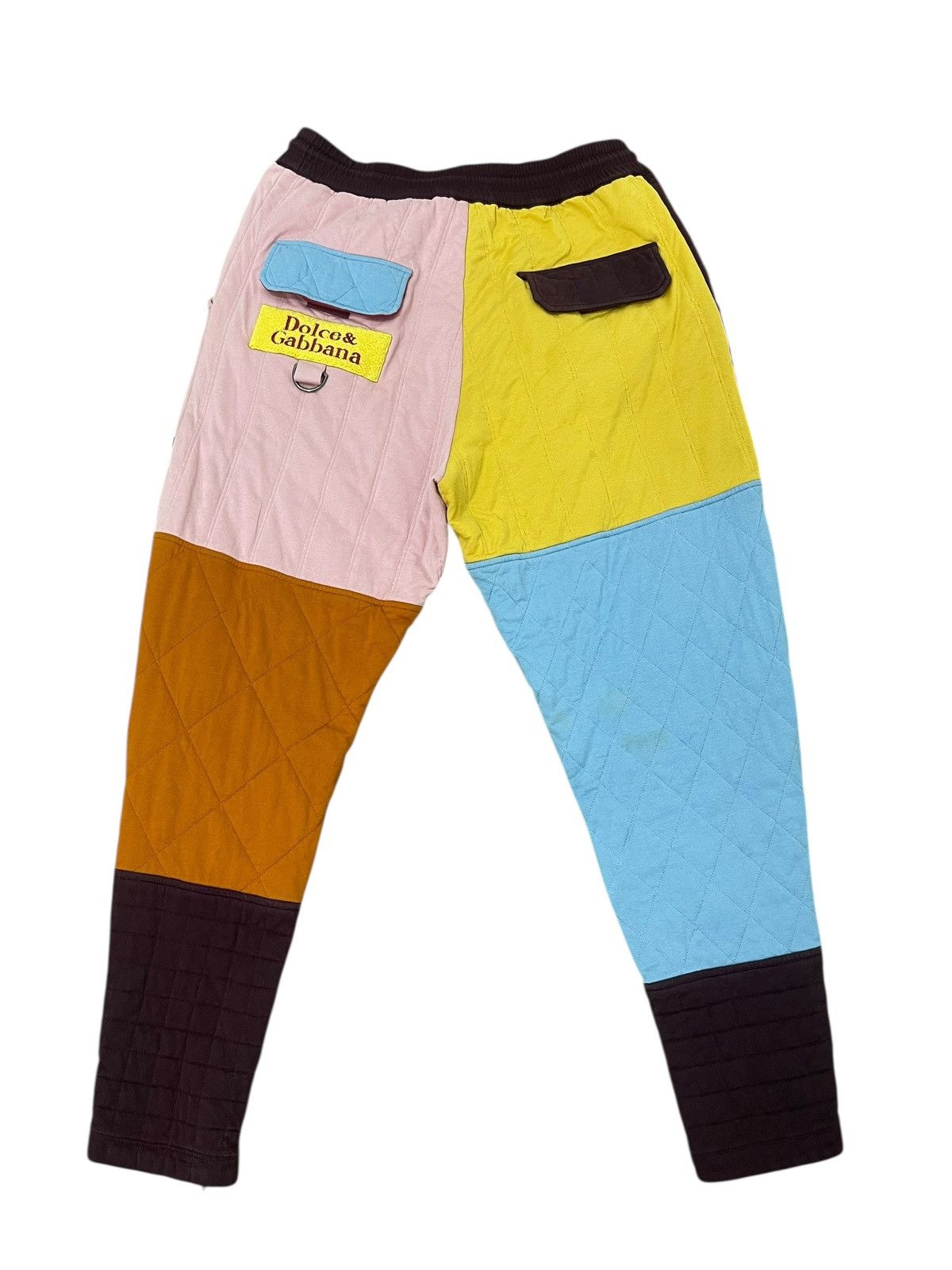 Dolce & Gabbana D&G Dolce & Gabbana Multicolour Quilted Sweatpant 2🟦7 Size US 33 - 1 Thumbnail