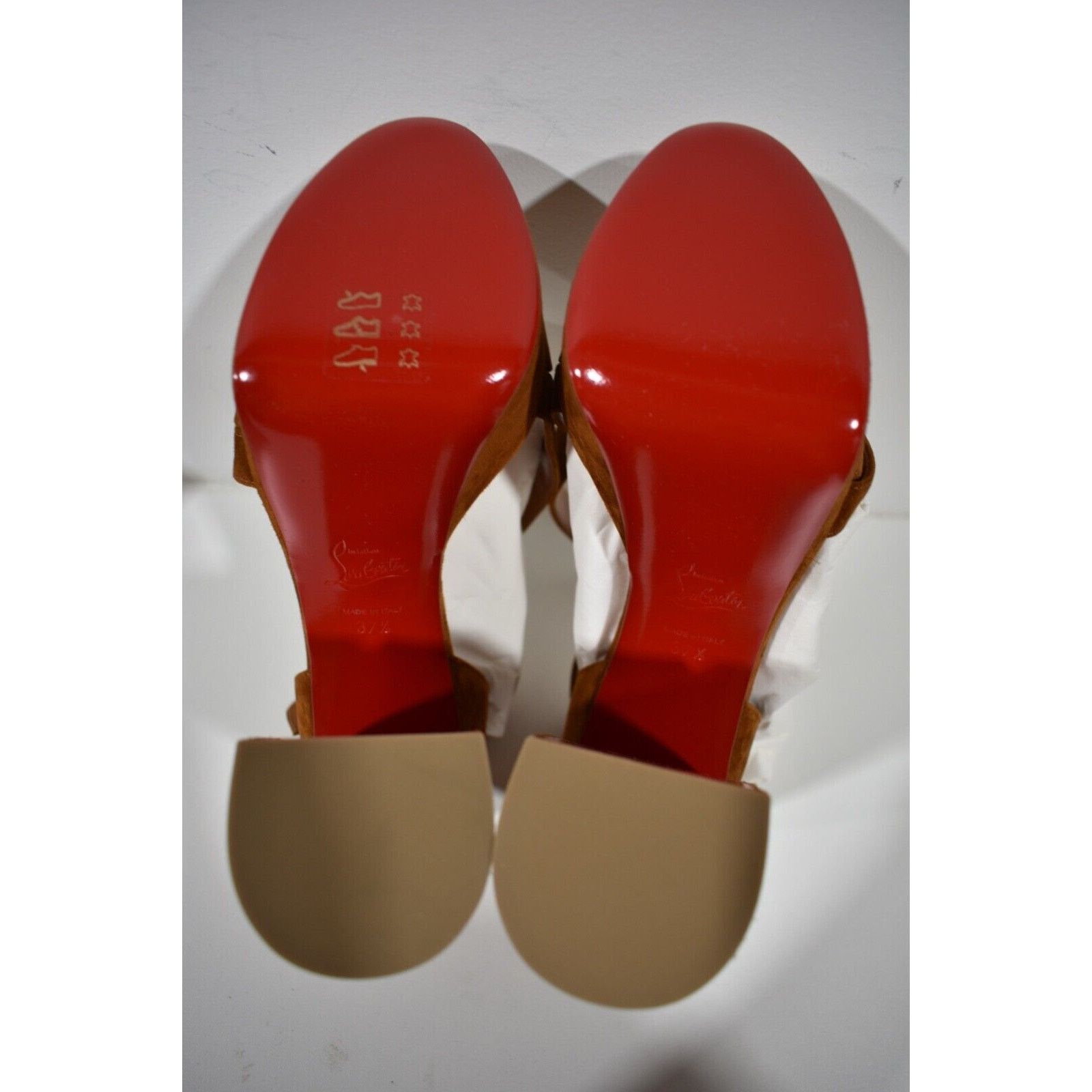 Christian Louboutin Movida Sandal 130 Foxy Brown Suede Platform Heel Pump 37.5 Size US 7.5 / IT 37.5 - 11 Thumbnail