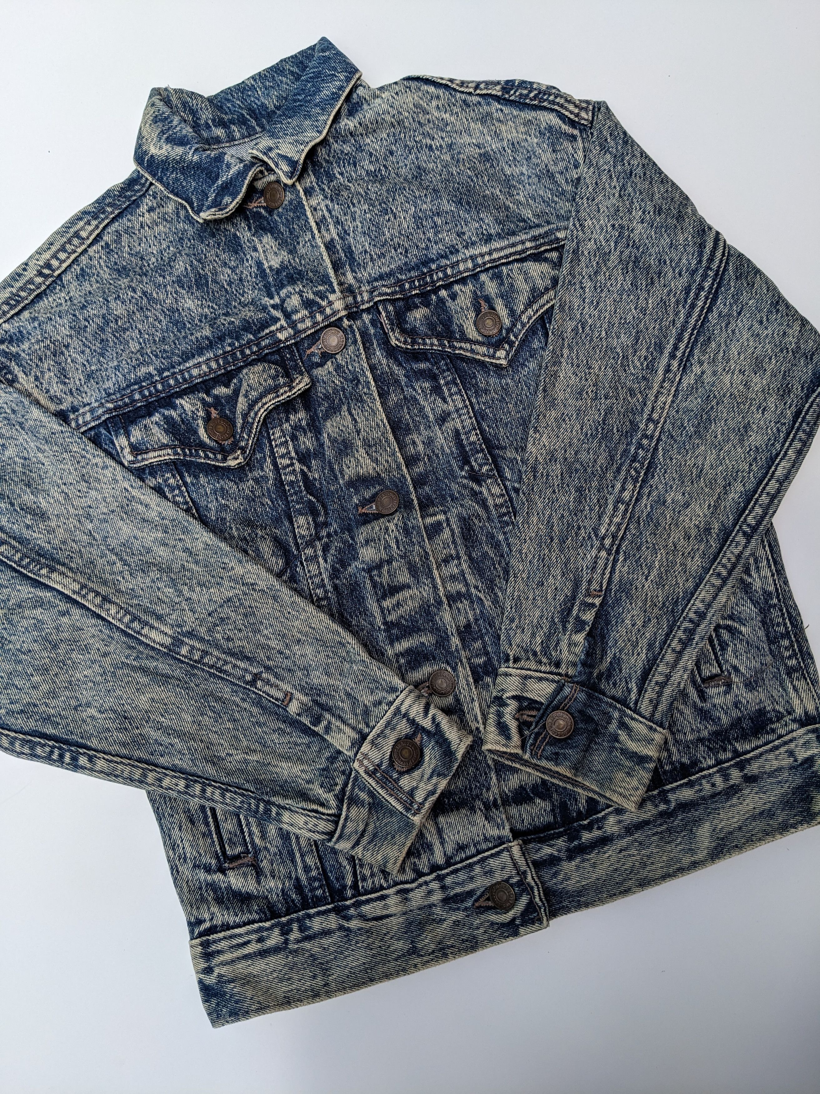 Levi's × Levi's Vintage Clothing Vintage 80s Levi's Acid wash trucker jacket Size US M / EU 48-50 / 2 - 2 Thumbnail