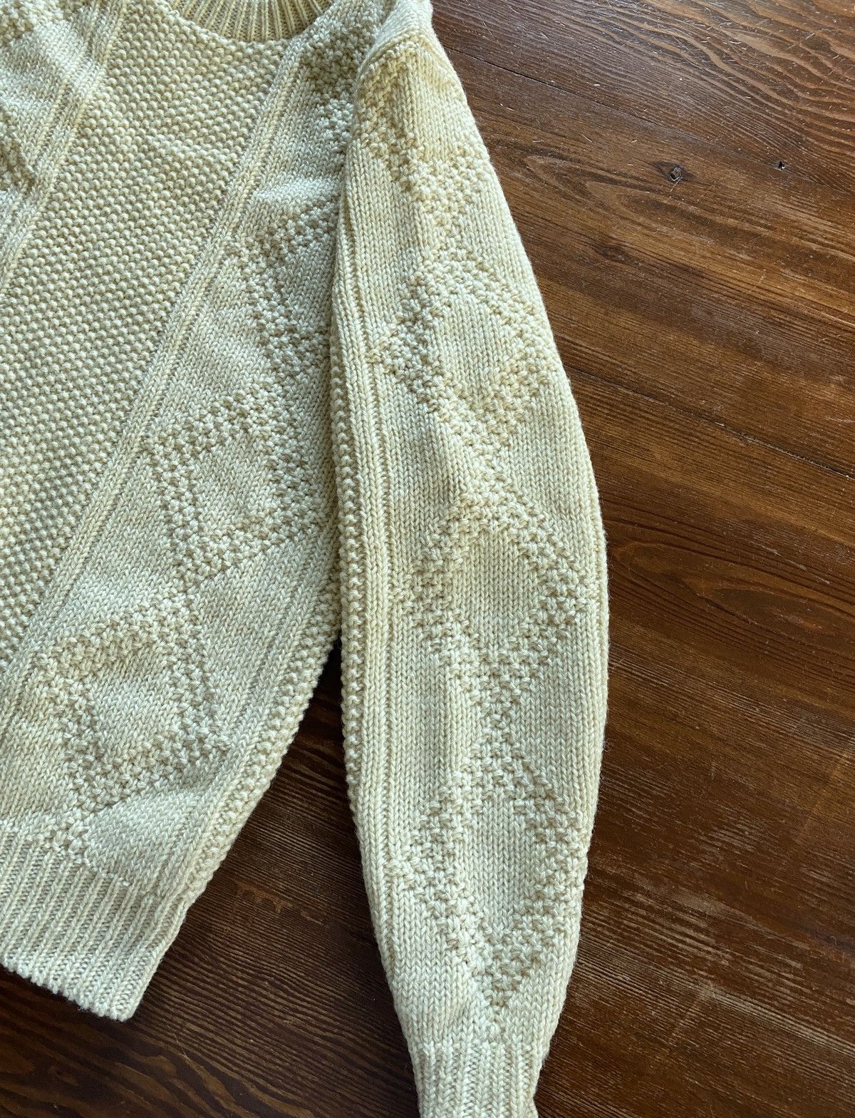 Vintage Vintage 60’s/70’s Cream Fisherman Knit Sweater Size US M / EU 48-50 / 2 - 9 Thumbnail