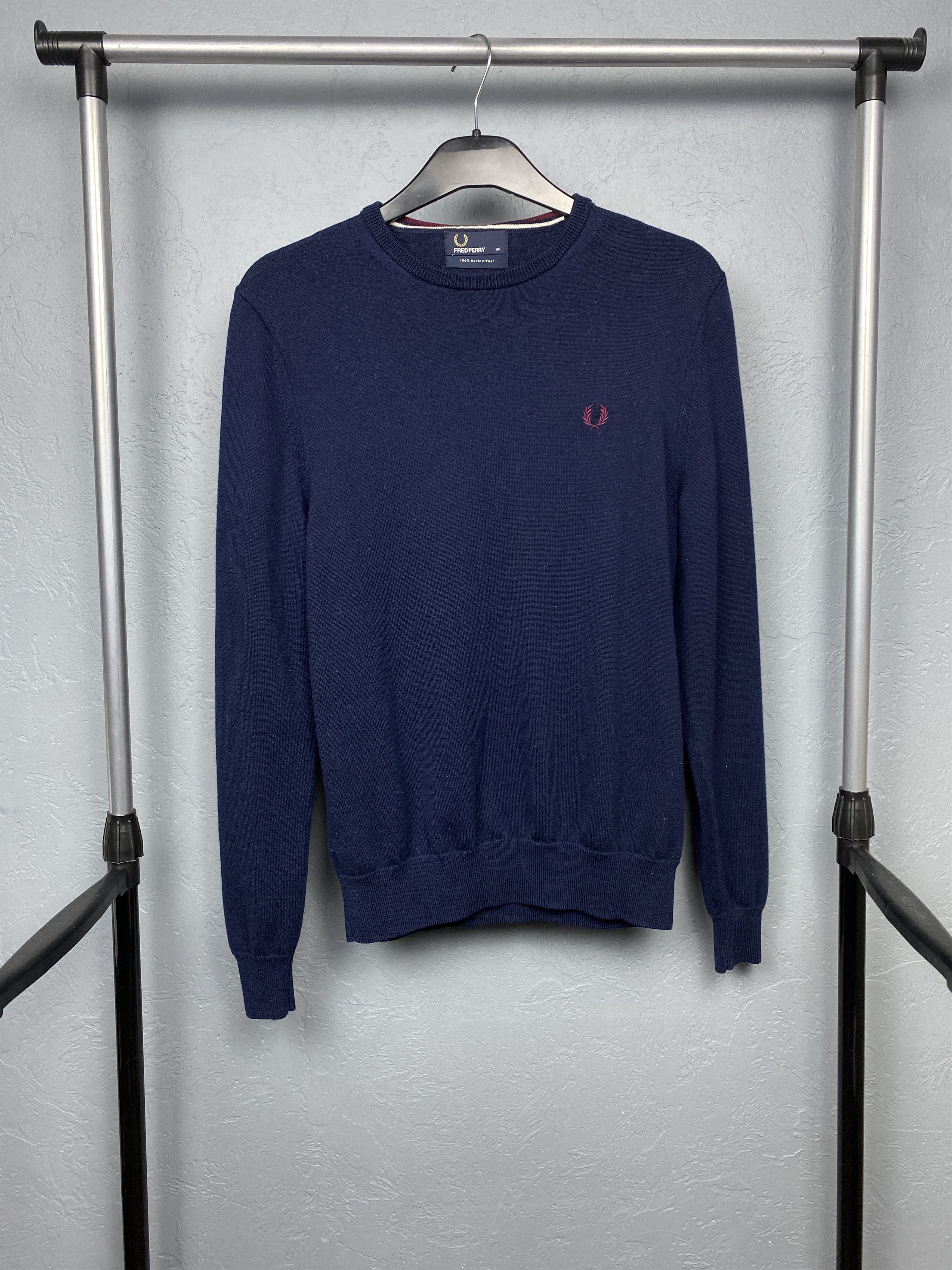 Fred Perry Fred Perry Vintage Mens Merino Wool Sweater Size US M / EU 48-50 / 2 - 1 Thumbnail