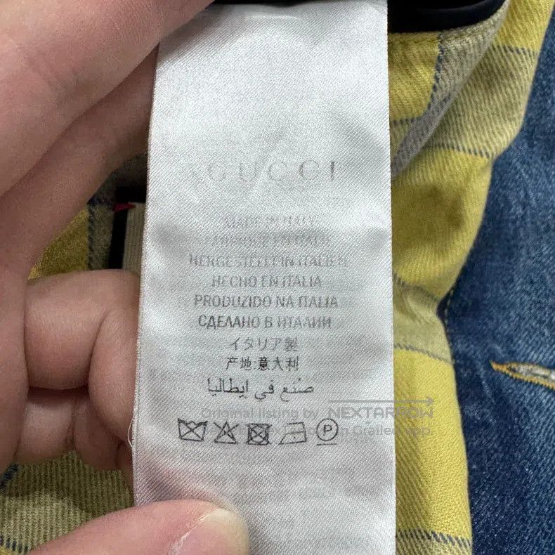 Gucci Gucci Embroidered letters make old denim jackets Size US XL / EU 56 / 4 - 3 Thumbnail