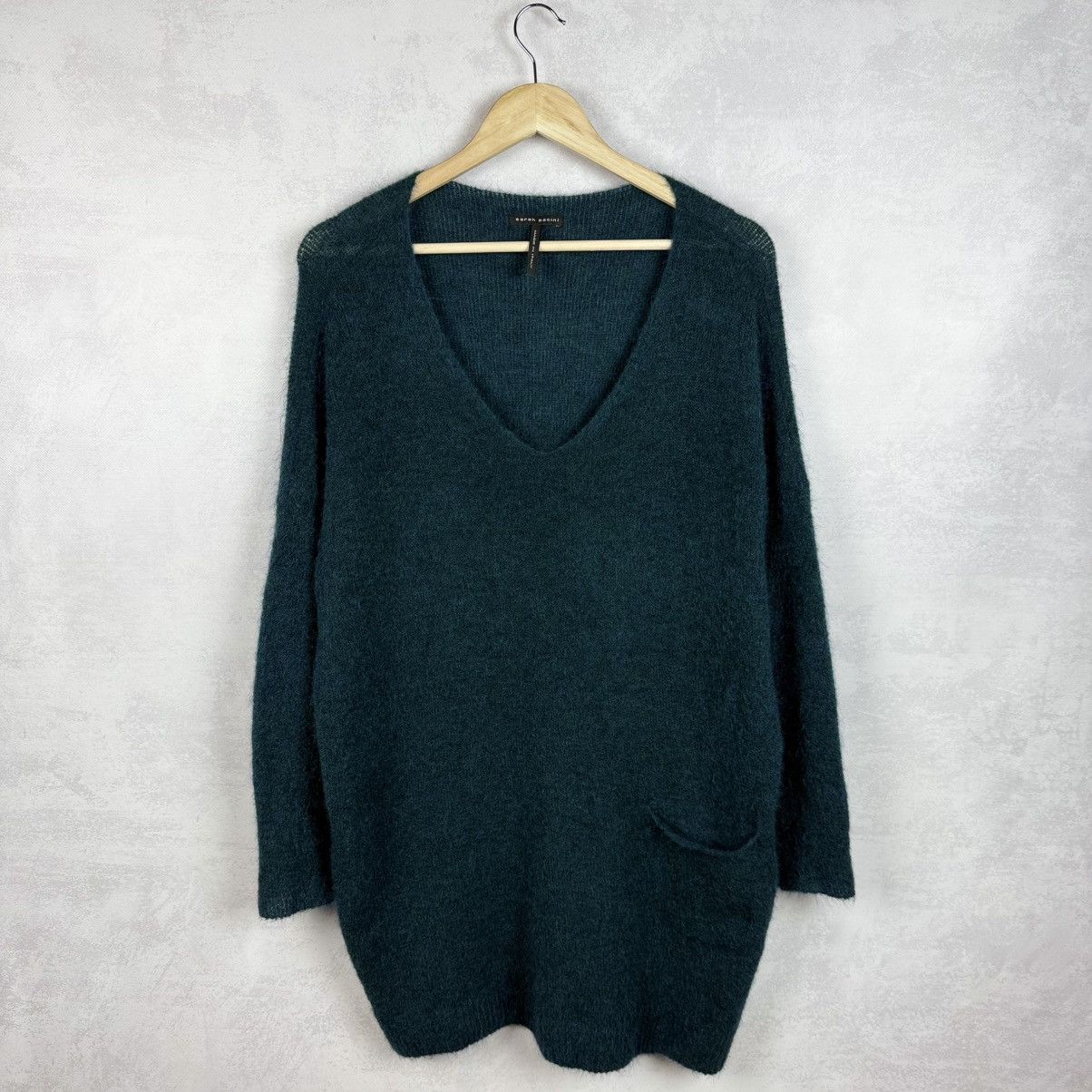 Sarah Pacini Sarah Pacini V-Neck Mohair-Merino Wool Long Sweater Size OS Size ONE SIZE - 1 Thumbnail