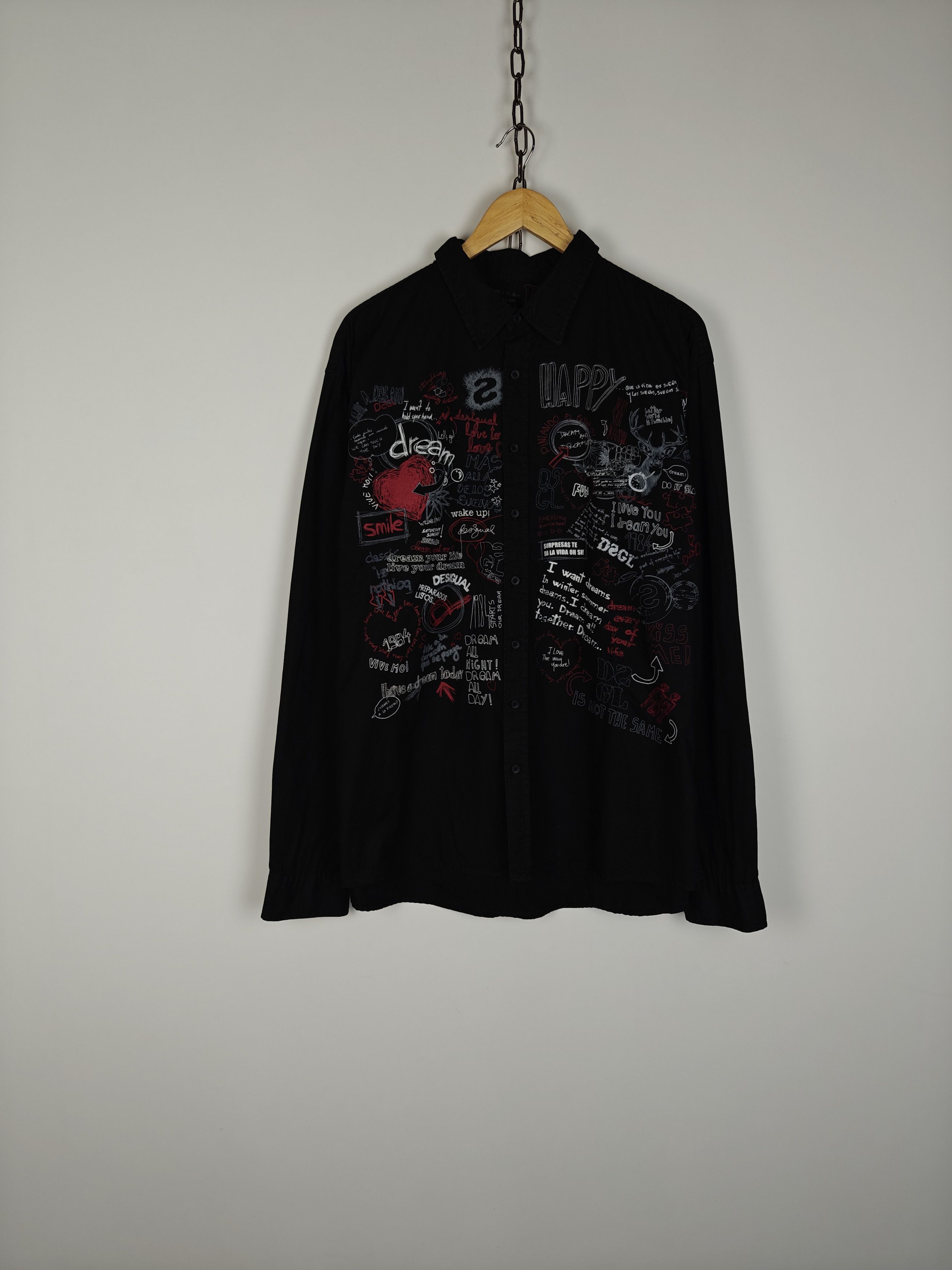 Desigual Desigual Shirt Collared Black size 3XL Size US XXL / EU 58 / 5 - 1 Thumbnail