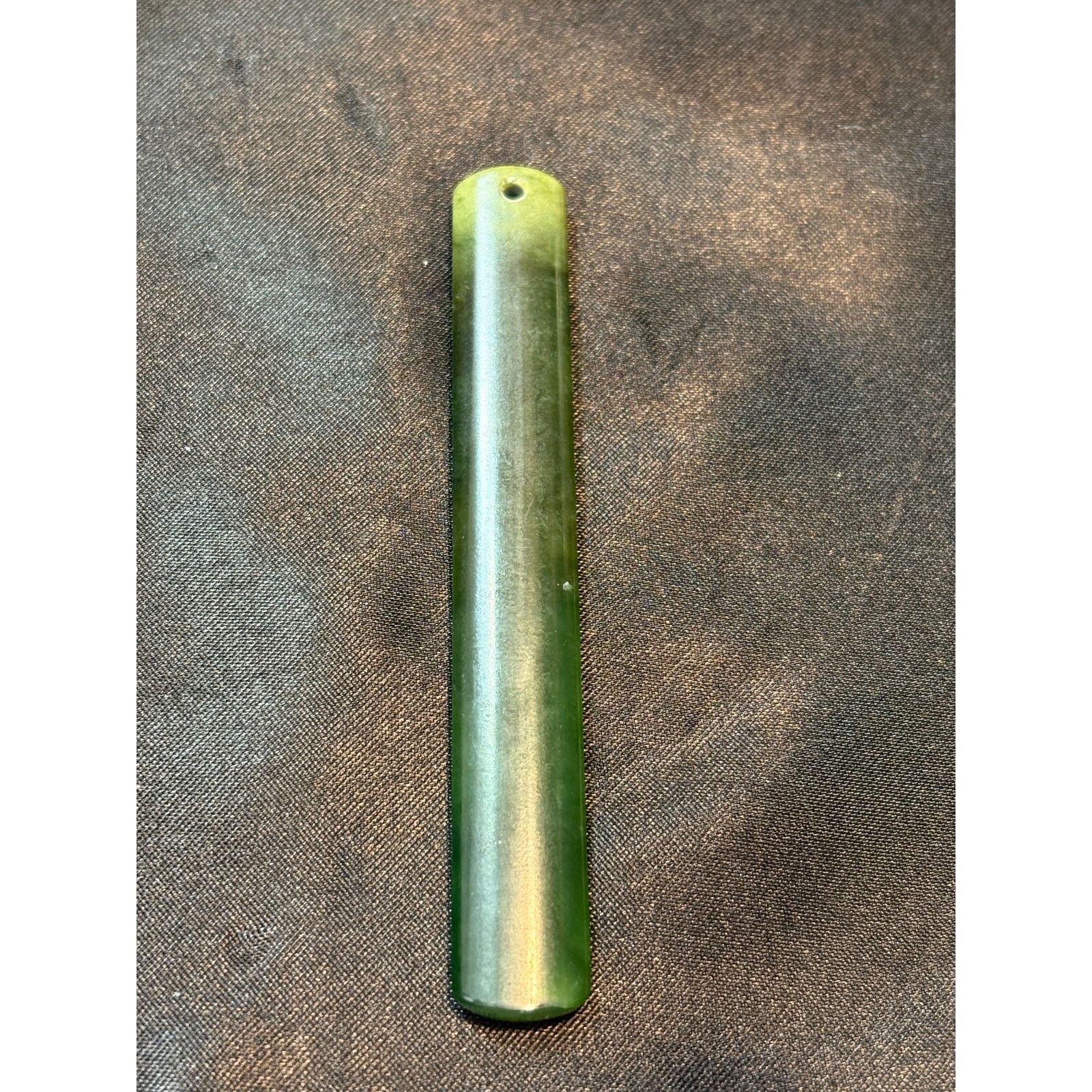 Other Vintage Dark Green Jade Rectangular Bar Pendant Size ONE SIZE - 1 Thumbnail