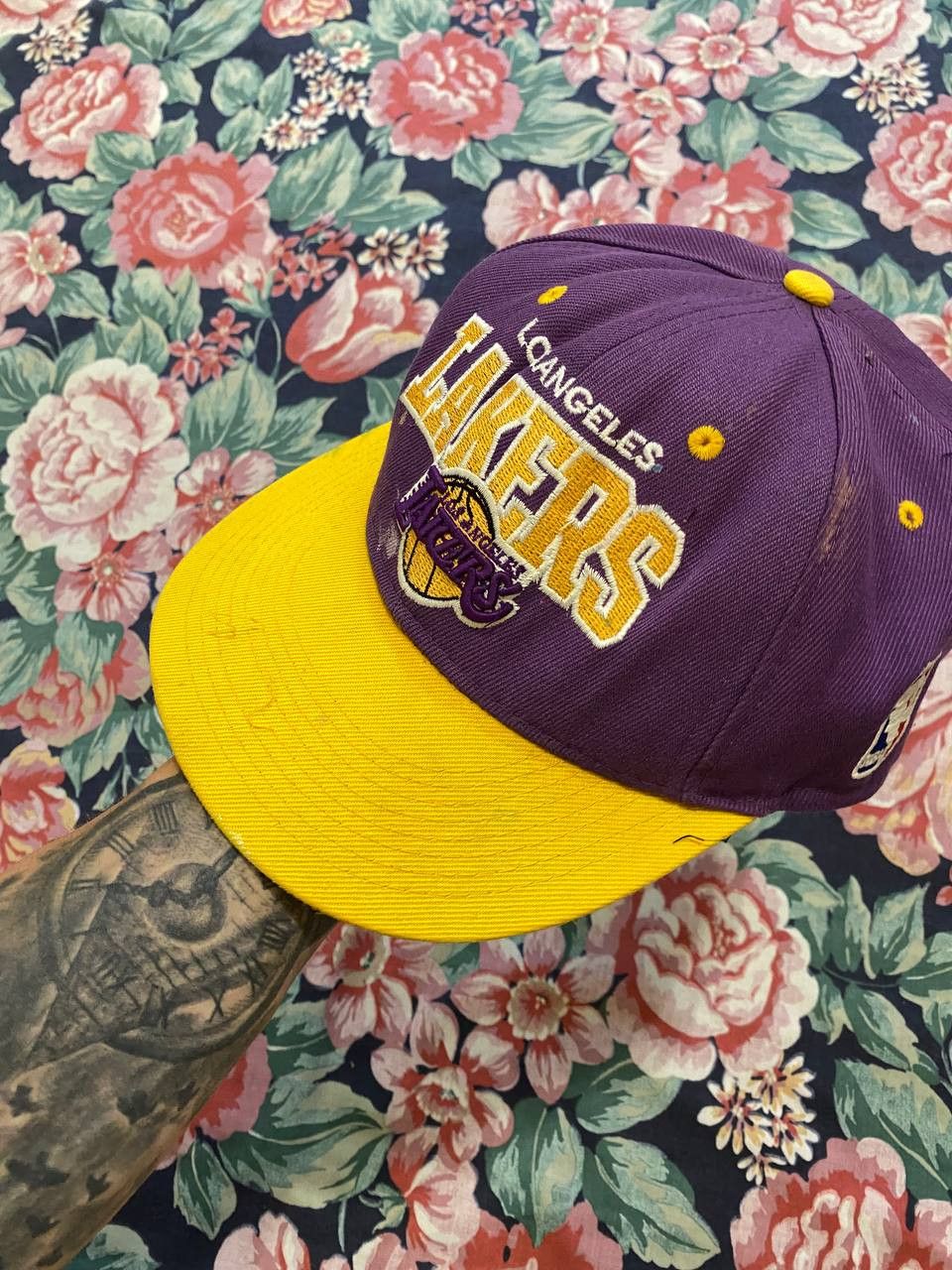 Mitchell & Ness Hats Vintage Mitchell & Ness big logo Lakers Cap Y2K Size ONE SIZE - 6 Thumbnail
