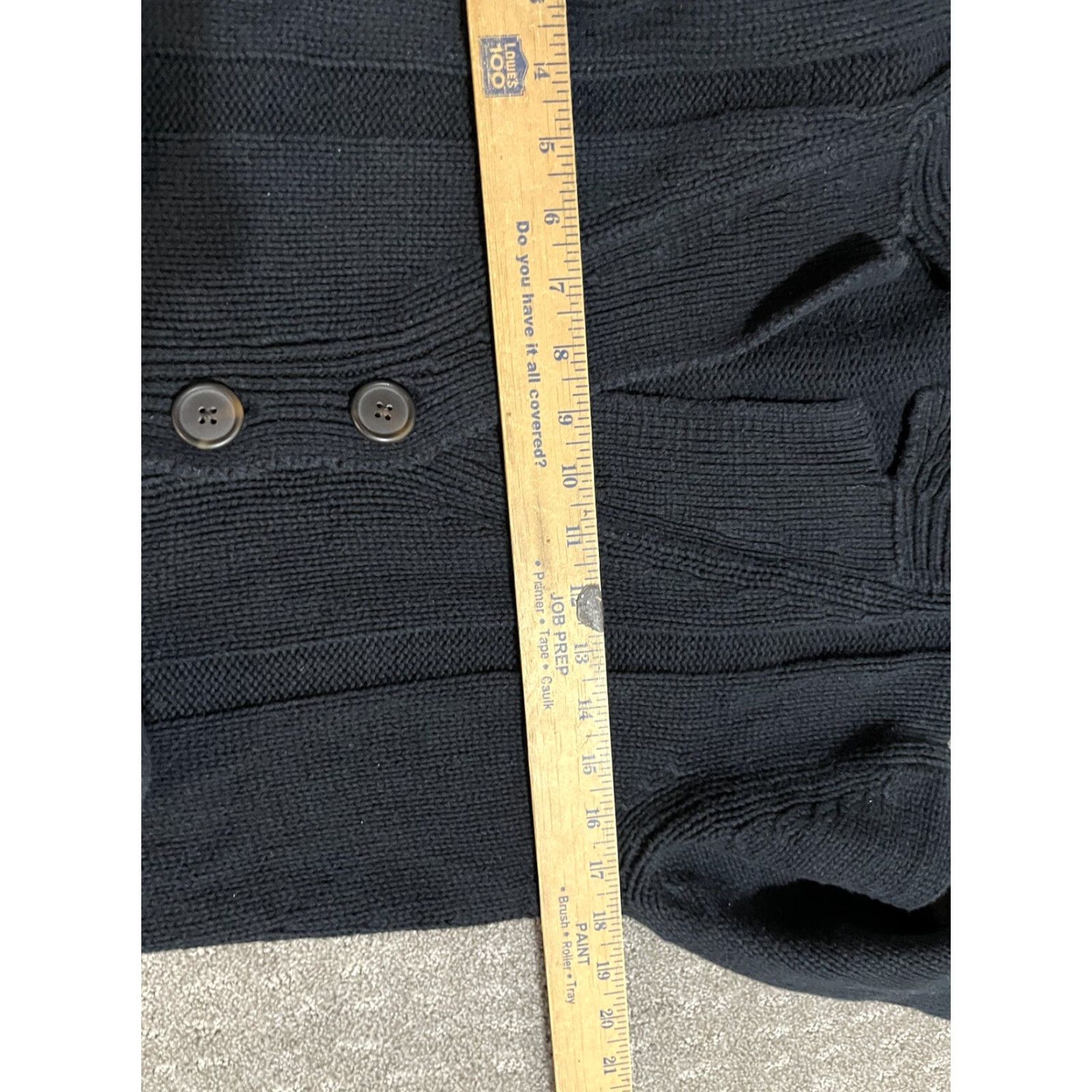 Banana Republic BANANA REPUBLIC Cardigan Womens Large Black Cotton Knit Long Sleeve Casual Classic Size L / US 10 / IT 46 - 5 Thumbnail