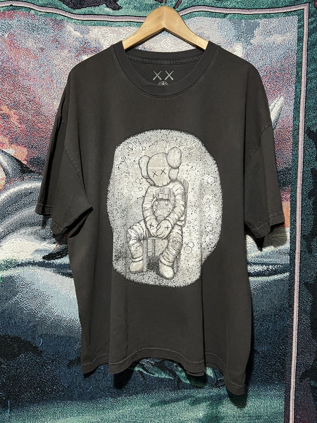 Kaws KAWS For Kid Cudi Moon Oversized / black vintage tee Size US L / EU 52-54 / 3 - 1 Thumbnail