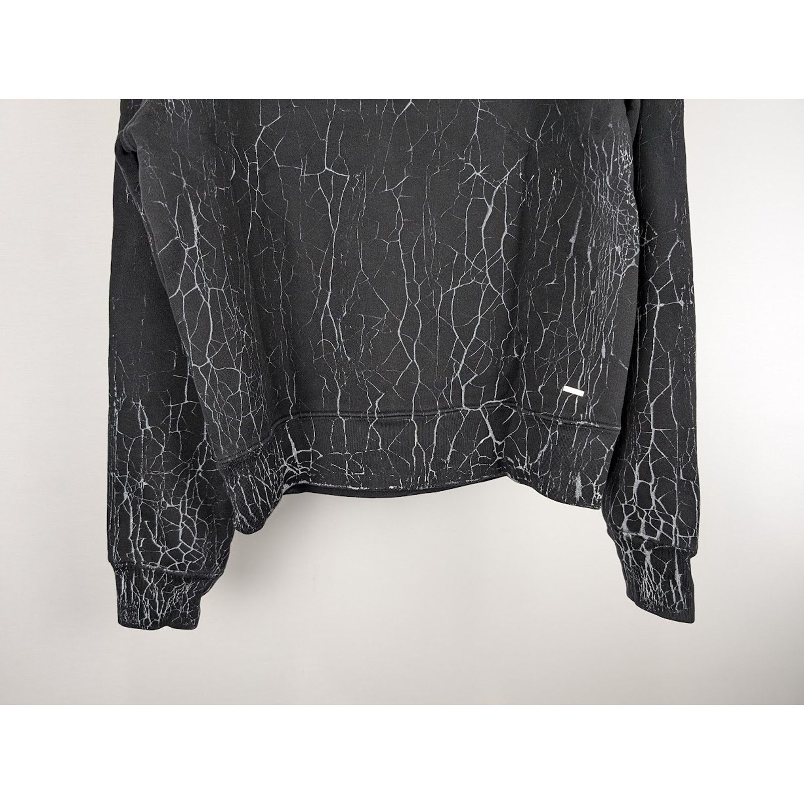 Amiri o1rshd1 Q:3 / Cracked Dye Core Logo Hoodie in Black Size US M / EU 48-50 / 2 - 15 Thumbnail