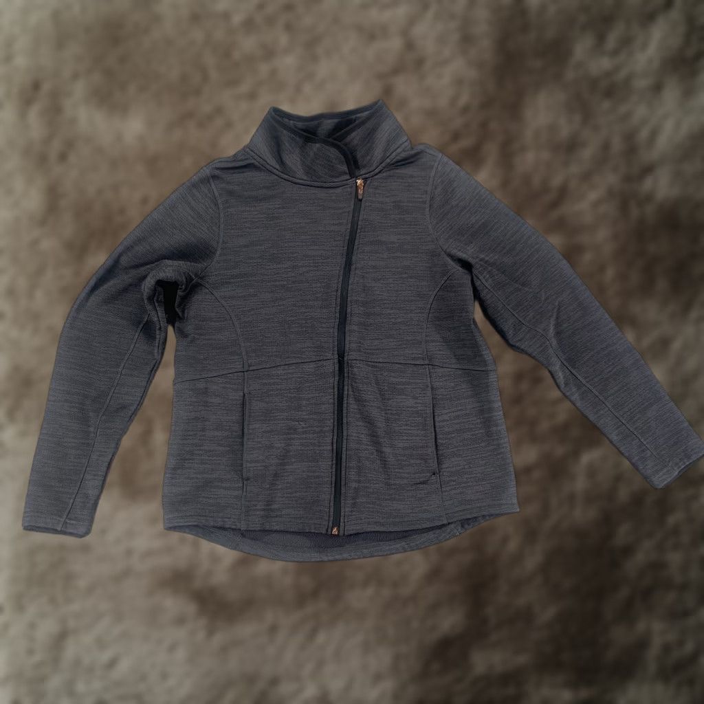 Champion Champion Jacket Womens Large Gray Logo Full Zip Size L / US 10 / IT 46 - 1 Thumbnail