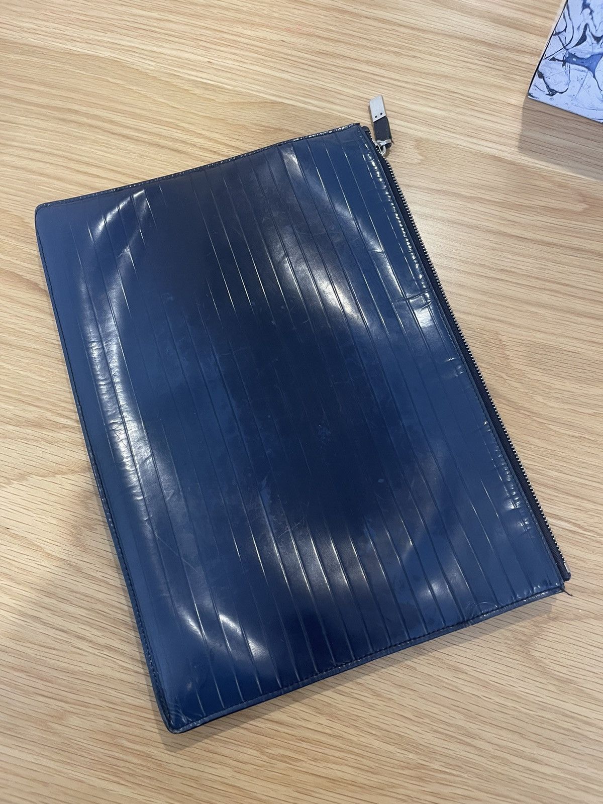 Dior × Kris Van Assche Dior Homme a4 document/ipad bag/wallet patent leather Size ONE SIZE - 3 Thumbnail