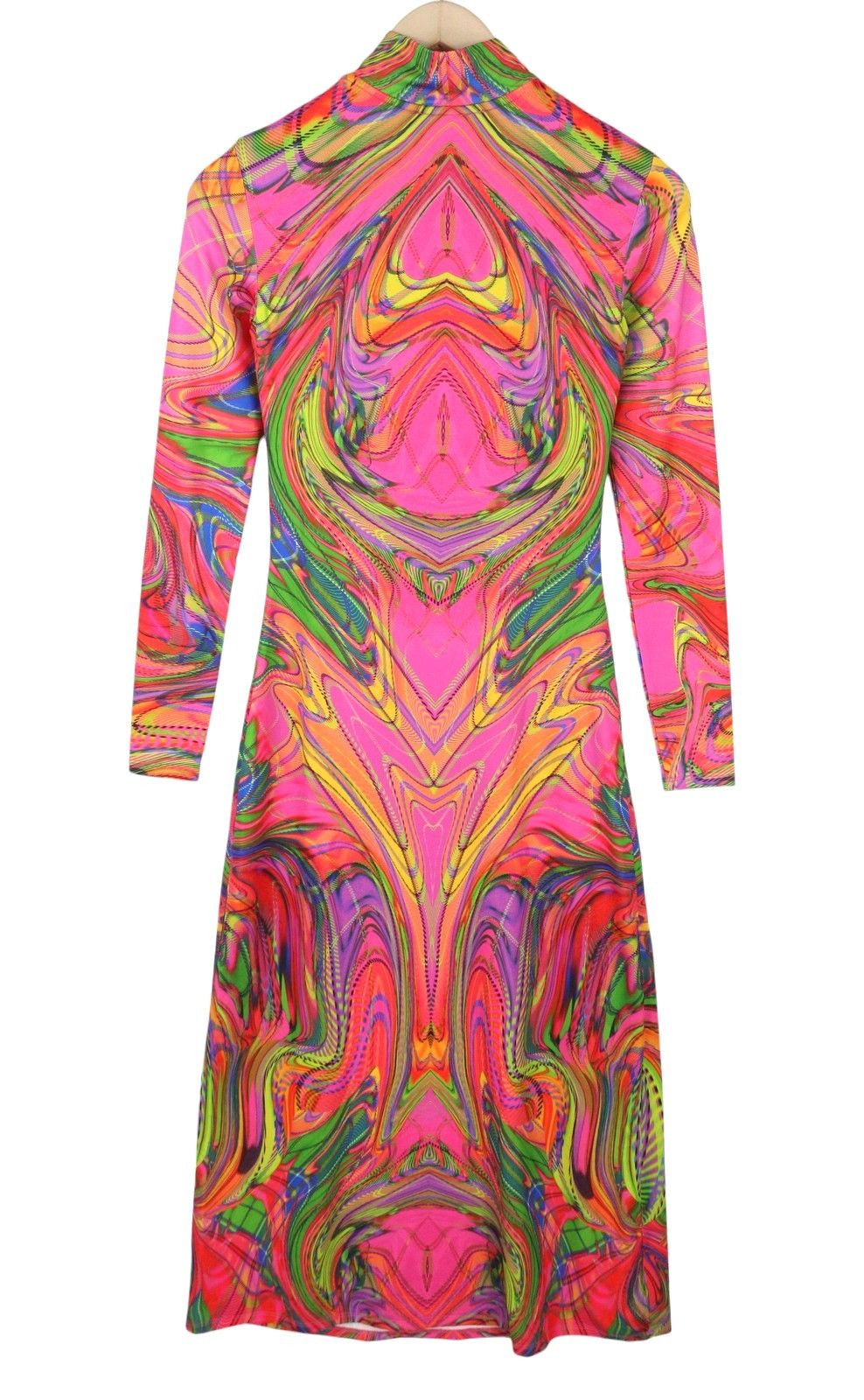 Desigual HEATHER XS Multicolor Print Midi Dress 89028 Size XS / US 0-2 / IT 36-38 - 5 Thumbnail
