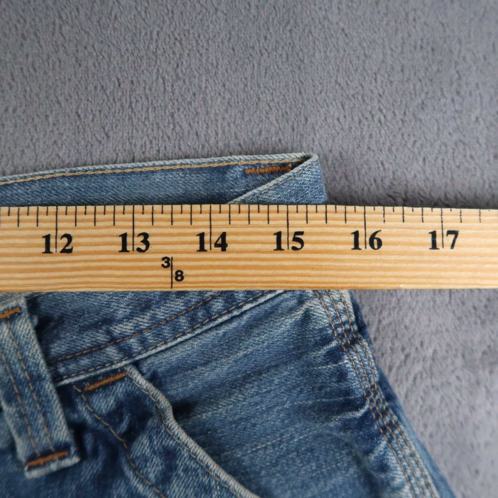 Ralph Lauren VINTAGE Ralph Lauren Polo Jeans Co Carpenter Denim Shorts 33 Men Blue 90s Distressed Pockets Zipper Jeans Company Shirt? Size US XS / EU 42 / 0 - 6 Thumbnail