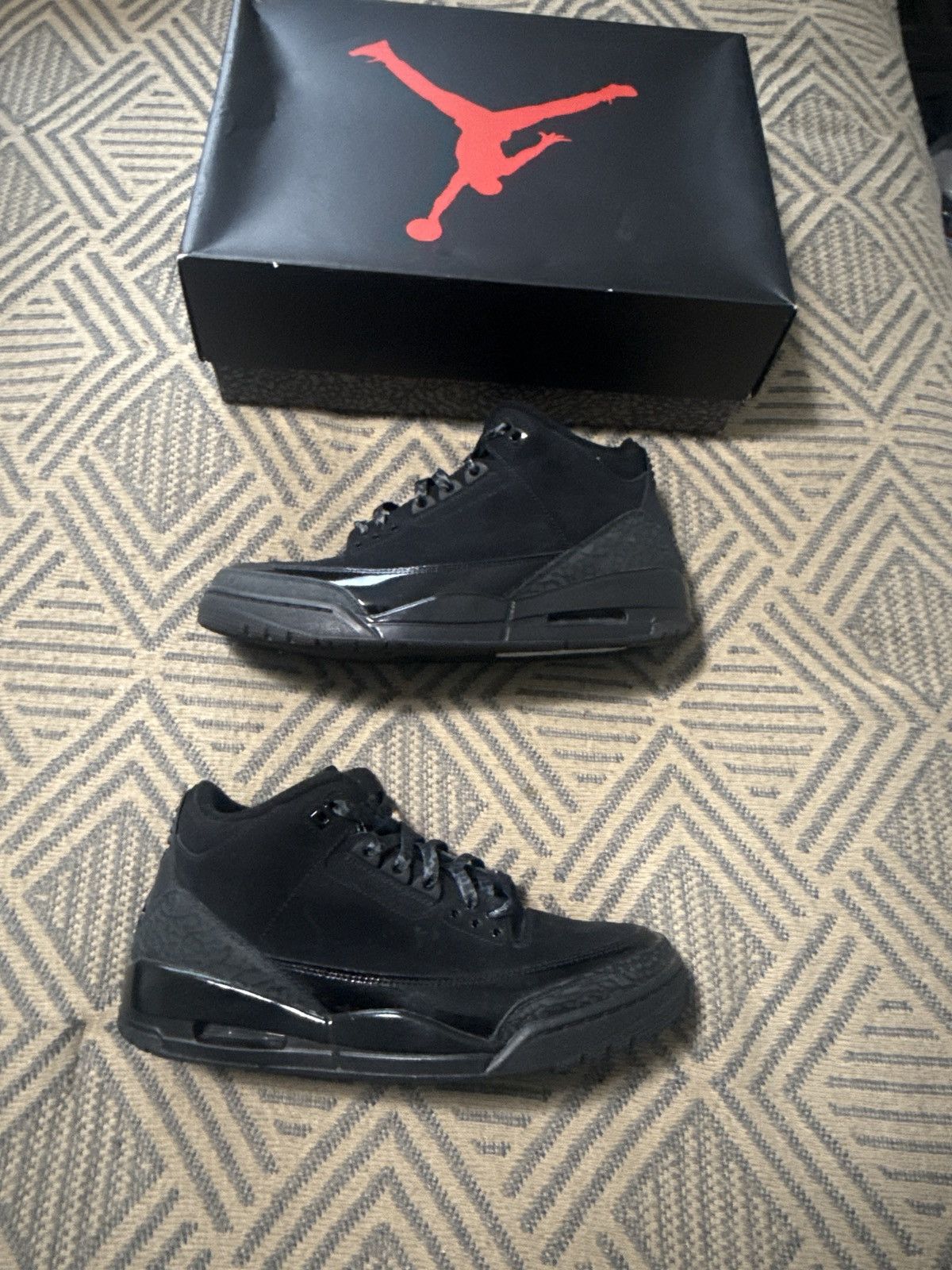 Jordan Brand Jordan 3 black cat Size US 9.5 / EU 42-43 - 1 Thumbnail