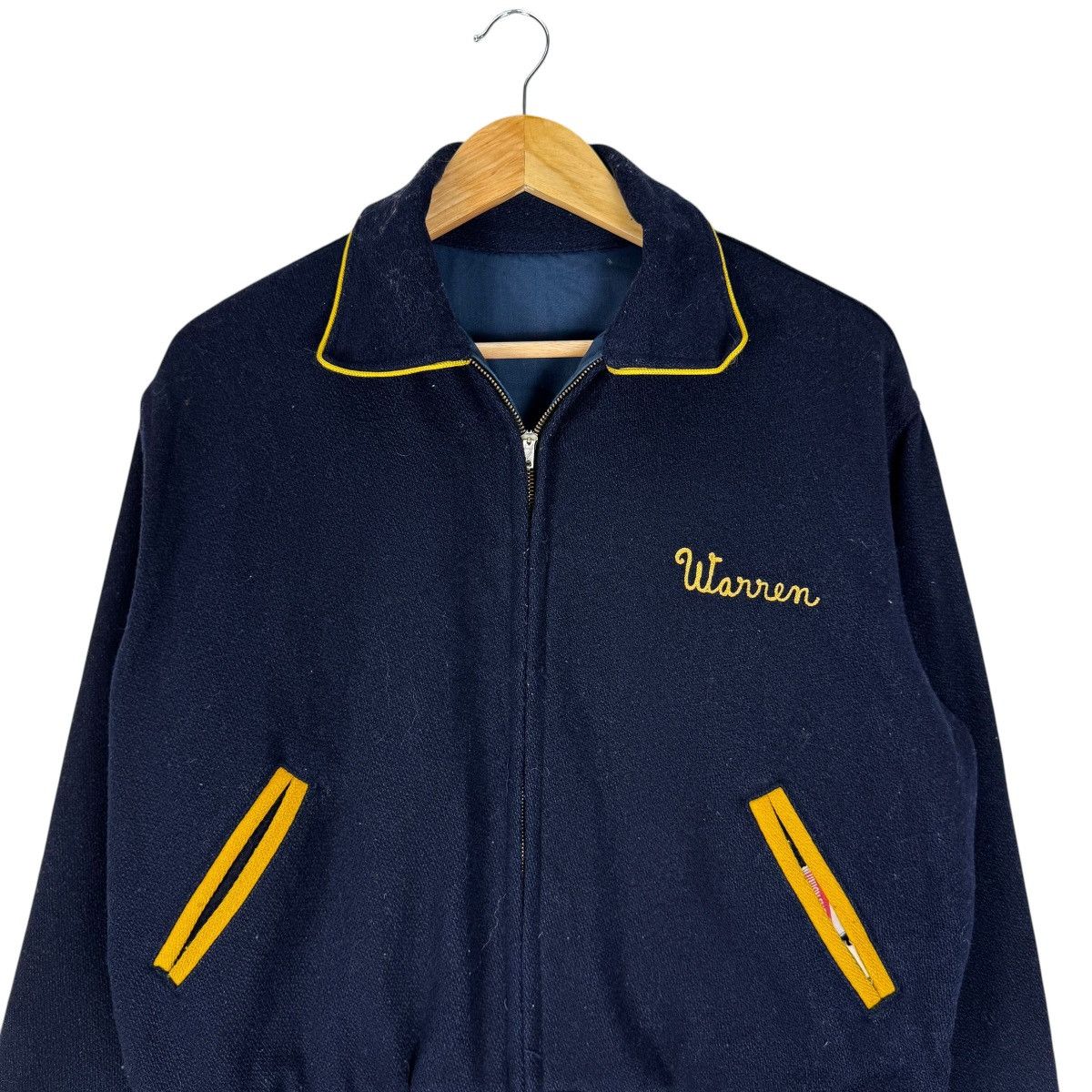 Vintage ☀️VINTAGE 70s UNION EMBLEM ELCO 78 LETTERMAN VARSITY JACKET Size US L / EU 52-54 / 3 - 3 Thumbnail