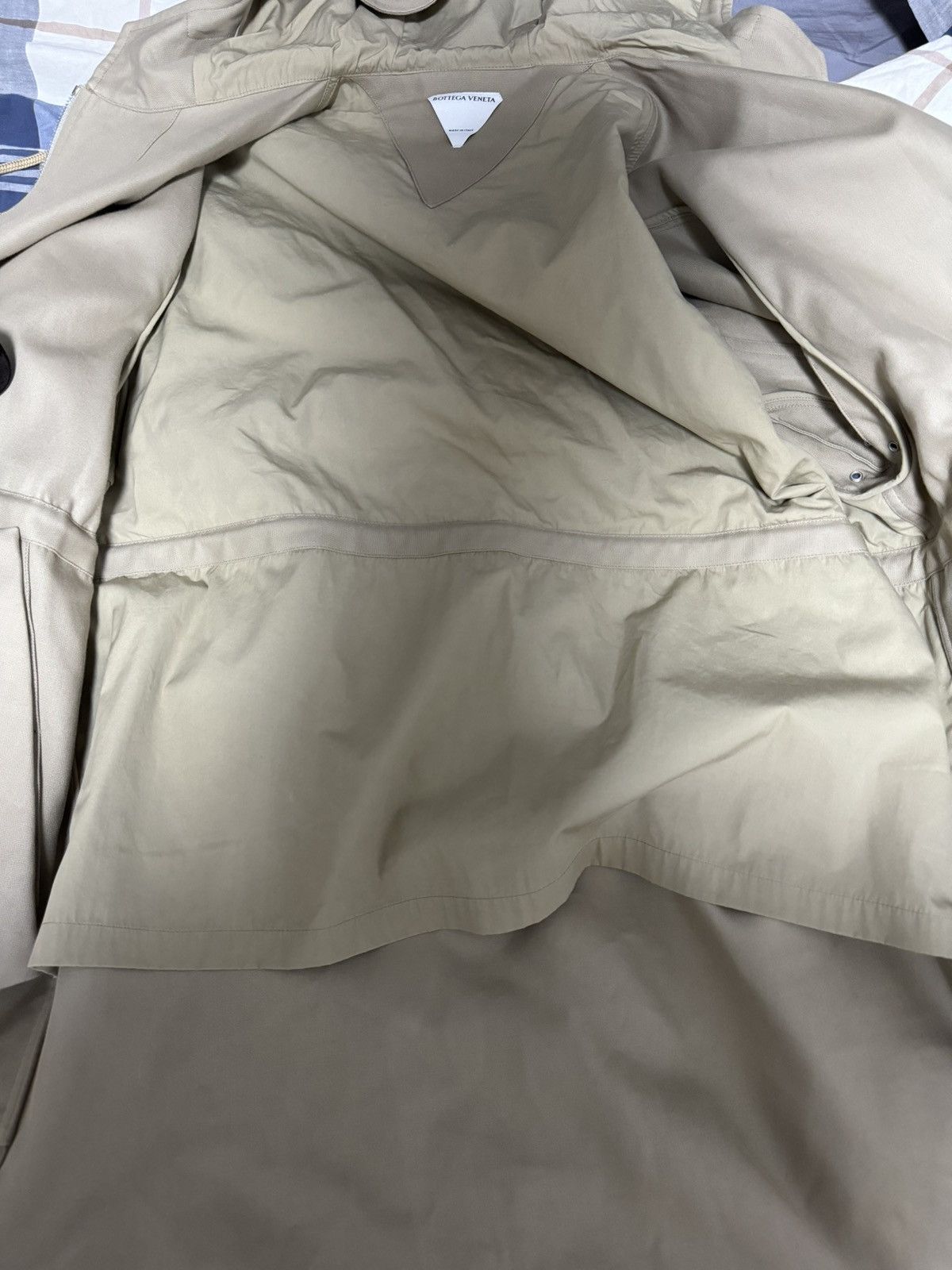 Bottega Veneta Beige Hooded Parka Coat Size US M / EU 48-50 / 2 - 6 Thumbnail