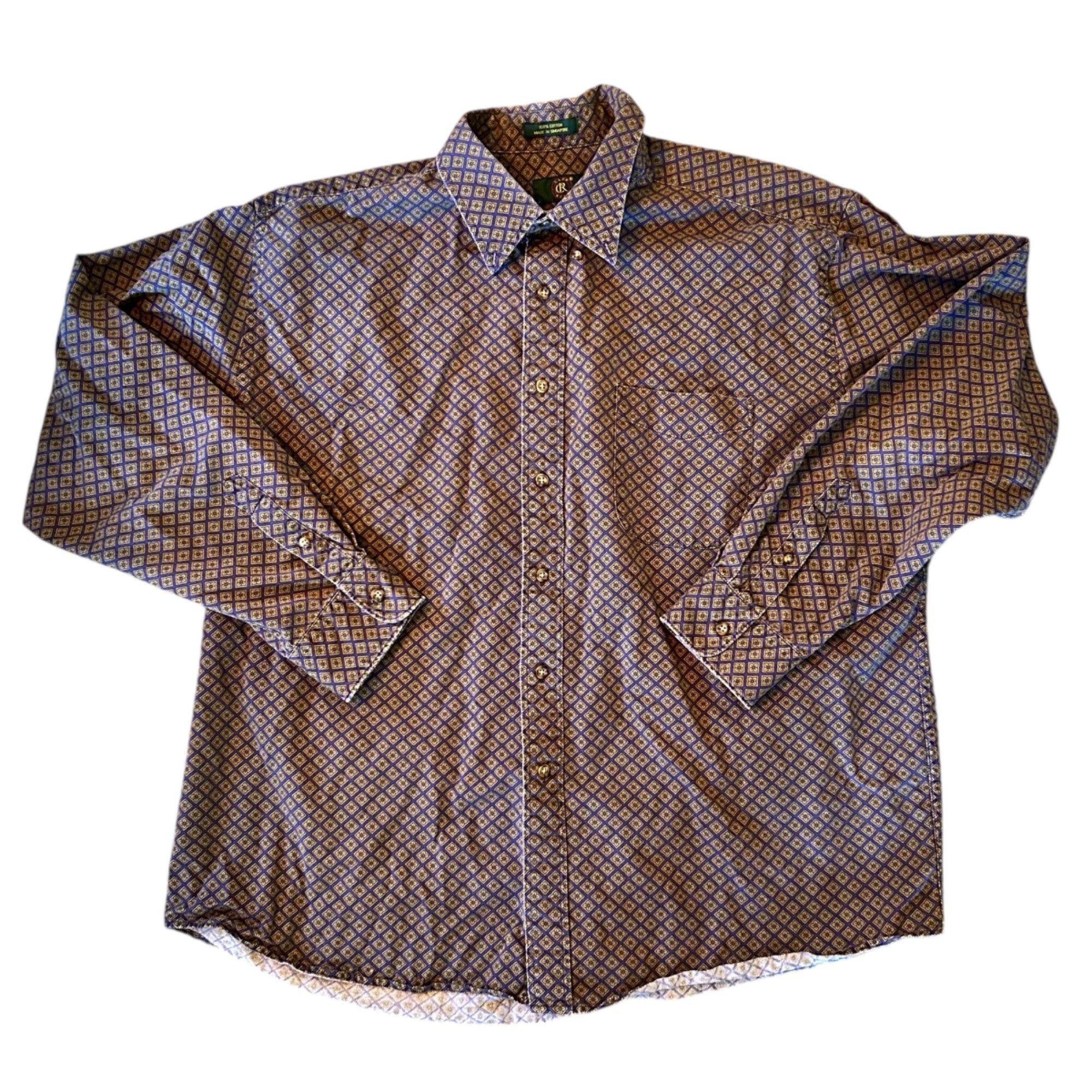 Club Room Vintage Club Room Novelty Floral Print Button Down Shirt XXL Size US XXL / EU 58 / 5 - 1 Thumbnail