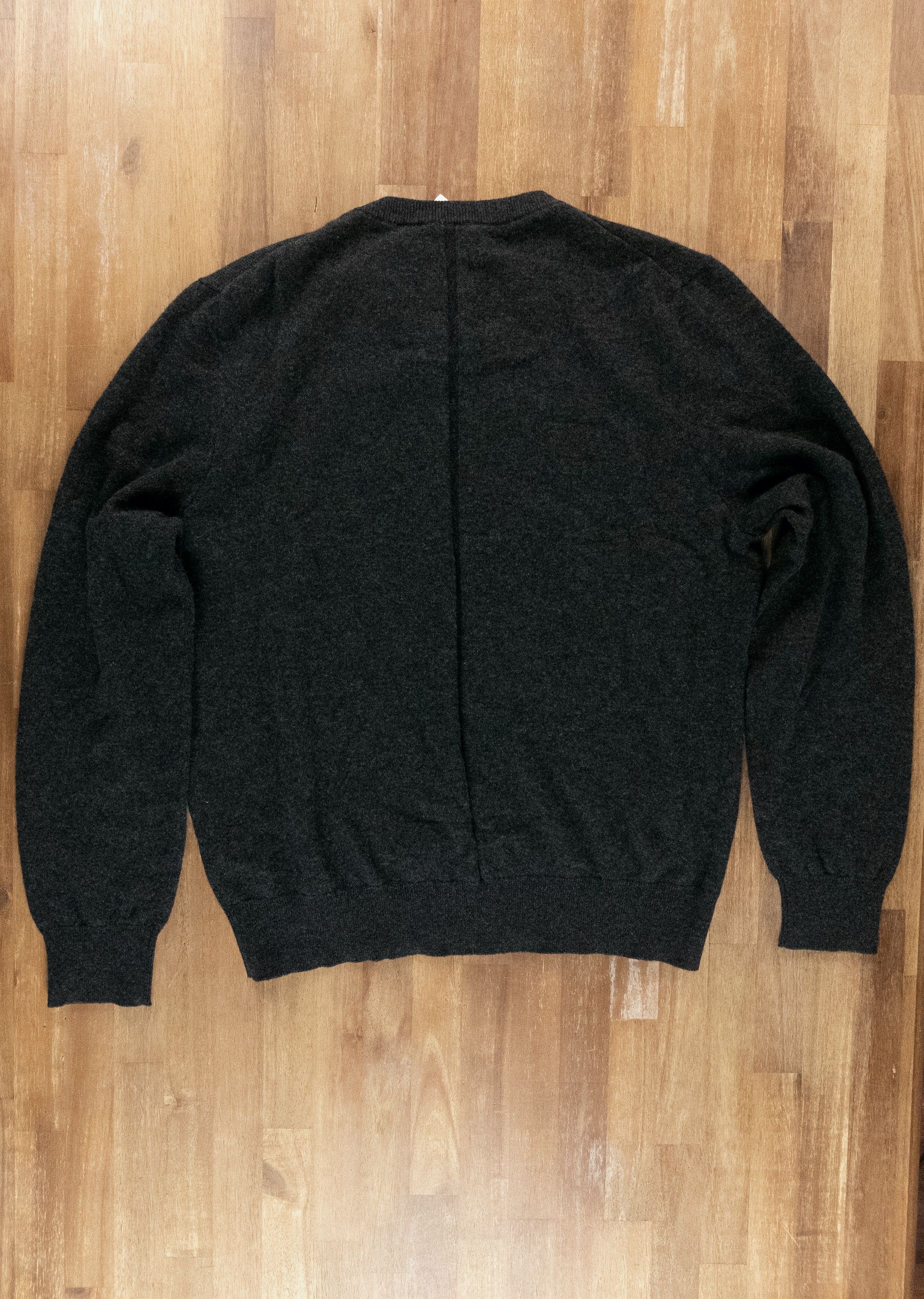 The Row THE ROW Benji dark gray cashmere crewneck sweater XL q Size US XL / EU 56 / 4 - 9 Thumbnail