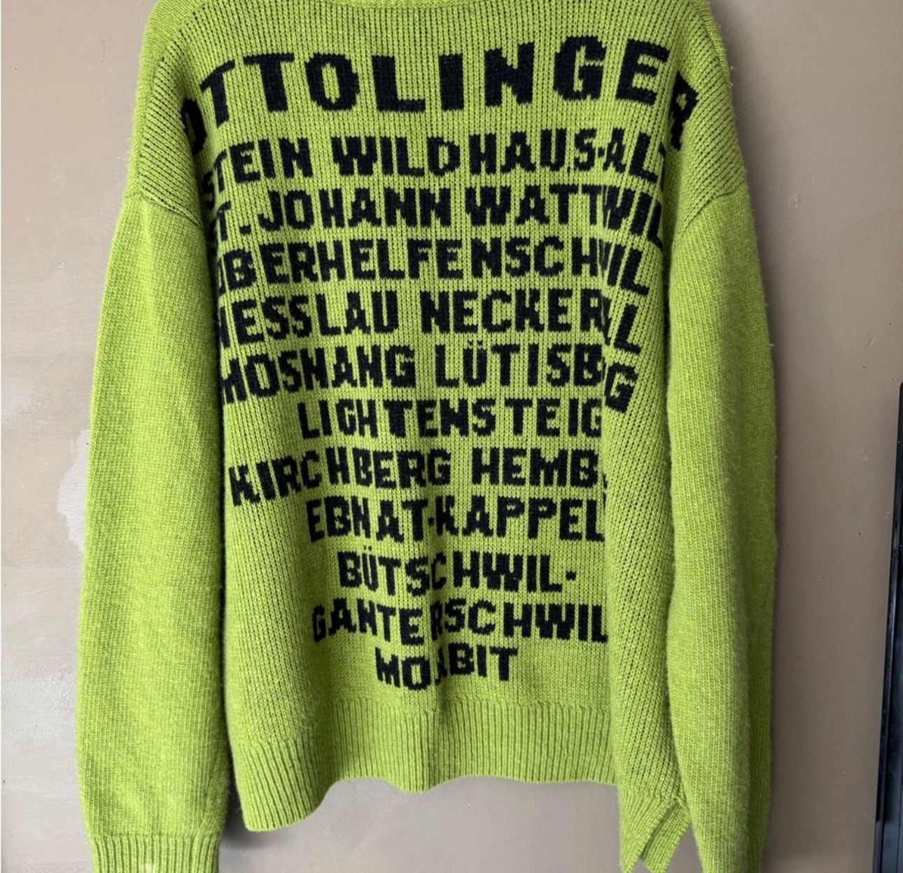 Ottolinger Ottolinger Green Moabit Wool Sweater Size Large Size L / US 10 / IT 46 - 1 Thumbnail