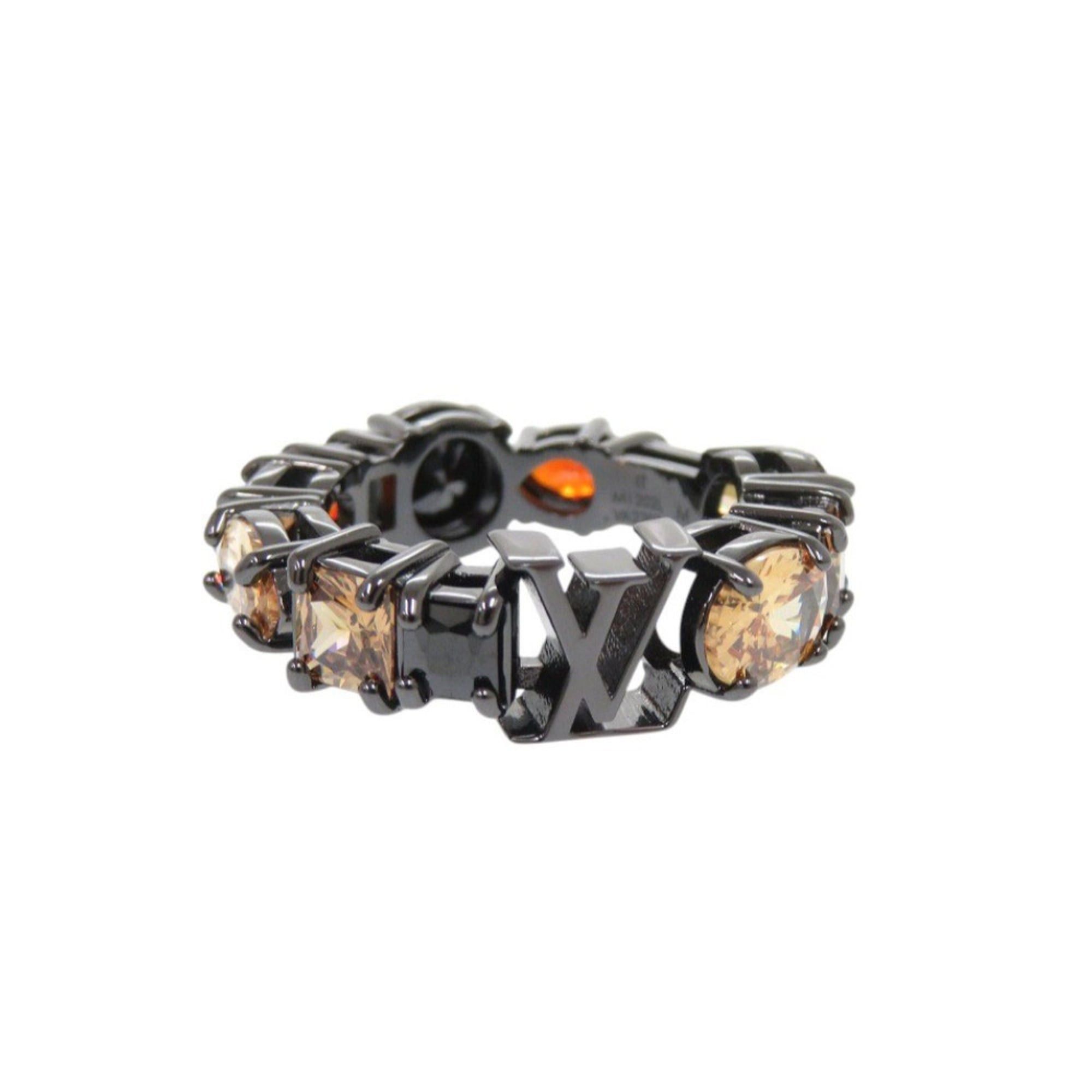 Louis Vuitton Like new Louis Vuitton M1202L metal ring with colored stones and black accents, model LV 1243 Size ONE SIZE - 1 Thumbnail