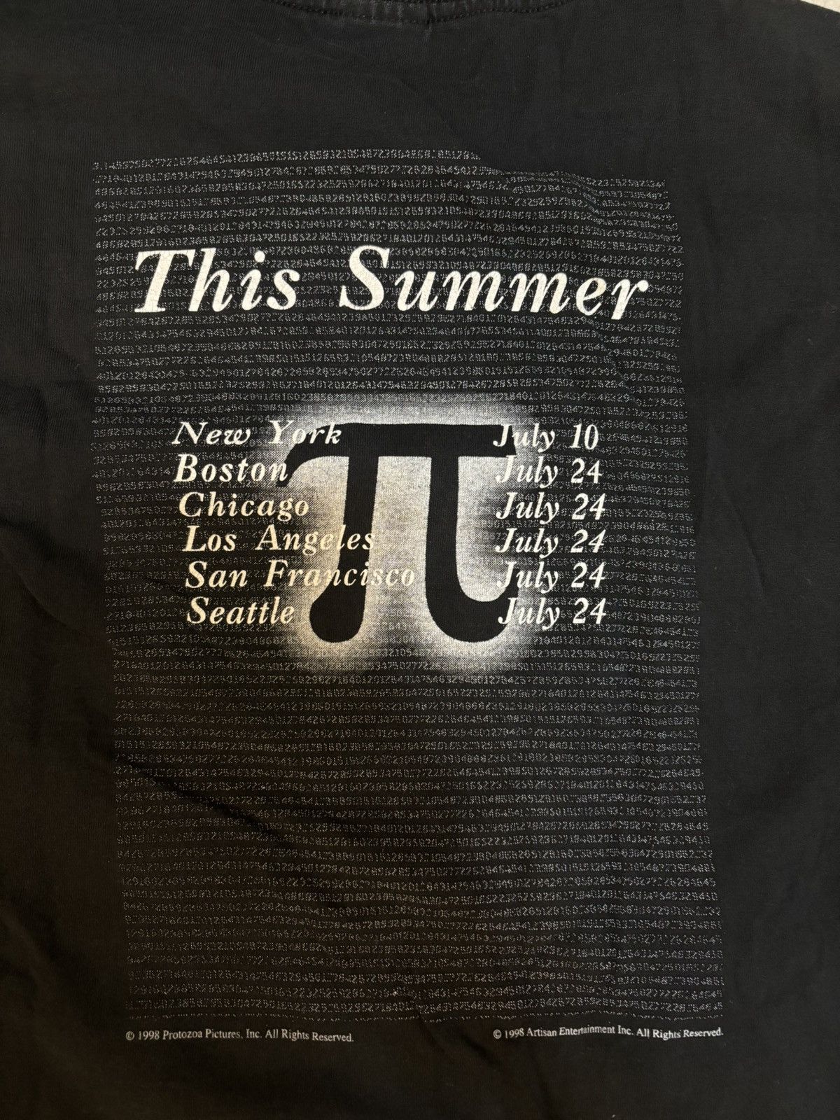 Vintage Rare Vintage 90s Pi Faith in Chaos Darren Aronofsky Movie T Size US XL / EU 56 / 4 - 9 Thumbnail