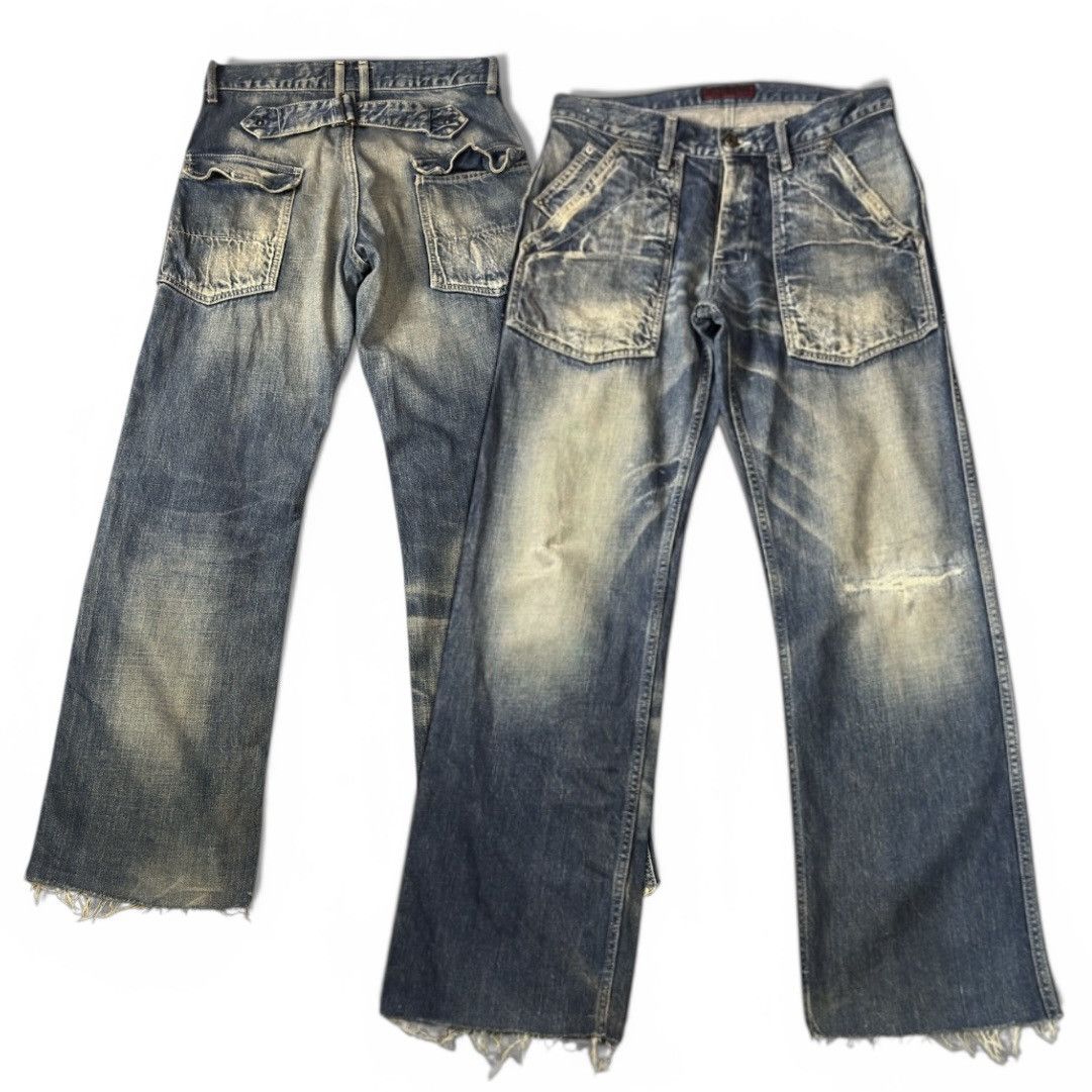 KOJIMA GENES Japanese Heavy Vintage Johnbull Kojima Japan Workwear Denim Size US 31 - 1 Thumbnail