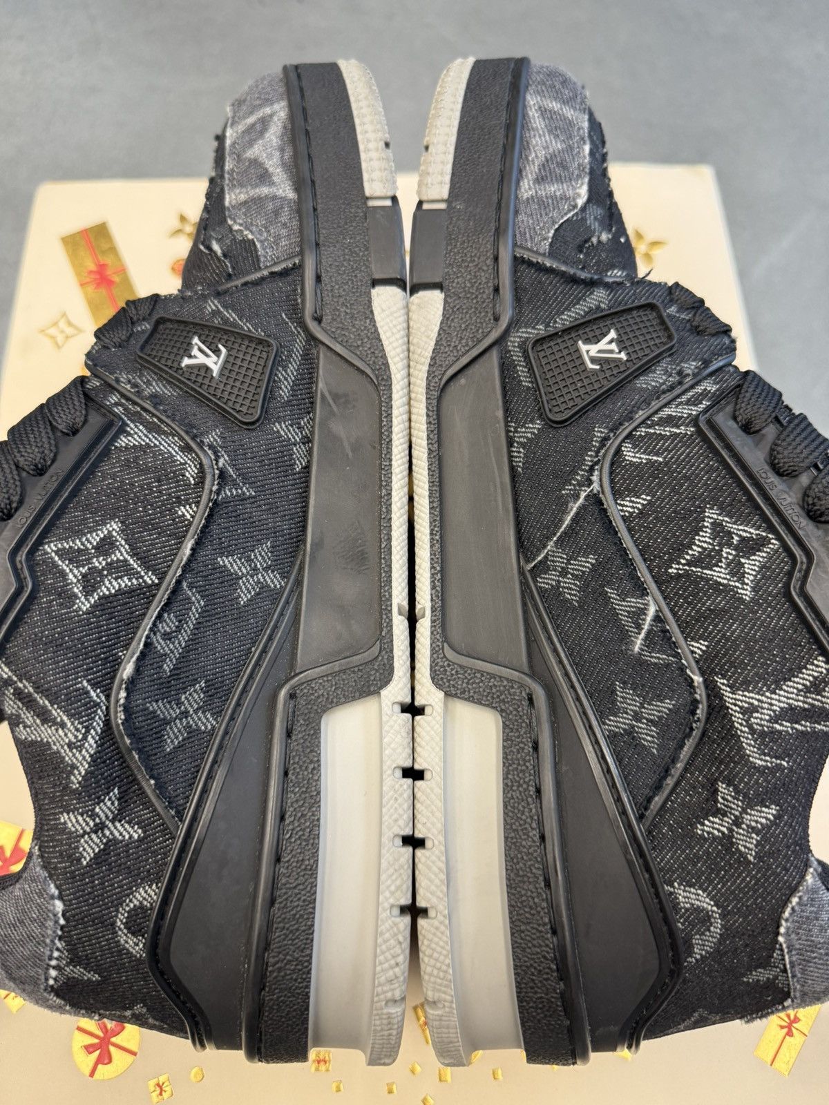 Louis Vuitton Louis Vuitton LV Trainer Black Monogram Denim LV 6 US 7.5-8 Size US 7.5 / EU 40-41 - 3 Thumbnail