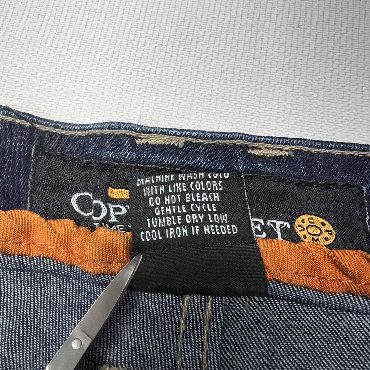 Vintage Copper Rivet Jeans Blue Denim Straight Y2K Hip Hop Baggy Size US 38 / EU 54 - 8 Thumbnail