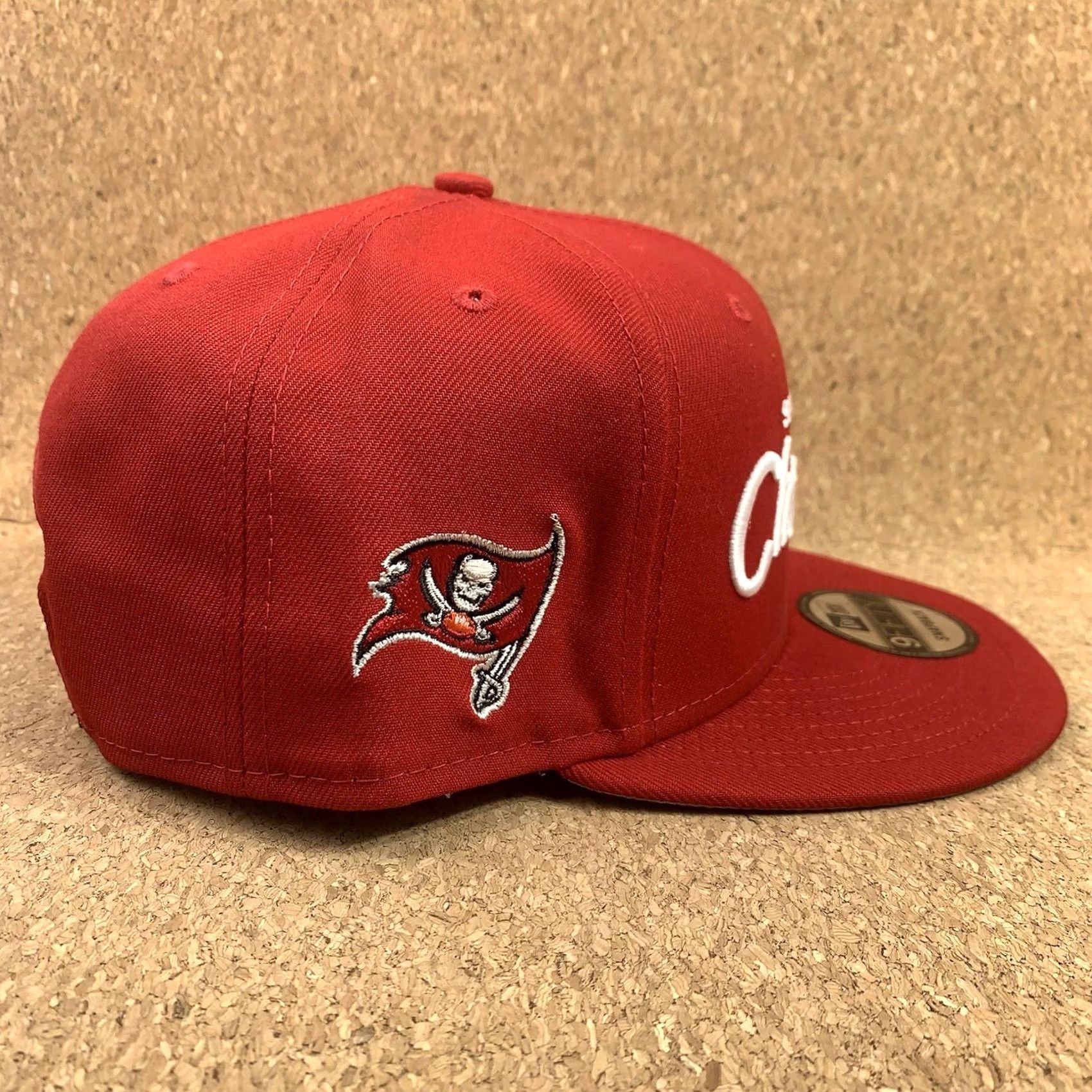New Era Tampa Bay Buccaneers New Era Super Bowl LV Hat Red 9FIFTY OS NWT Retro Script Baseball Cap Mens Size ONE SIZE - 4 Thumbnail