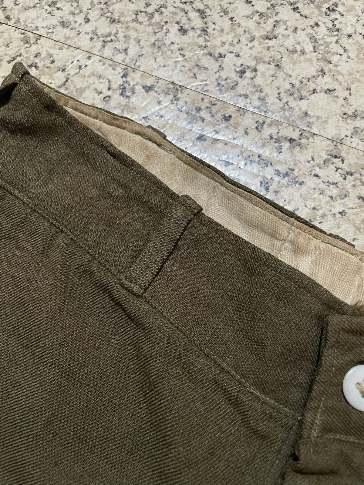 Vintage ARCHIVAL VINTAGE US ARMY M-1945 TROUSERS WWII KOREAN WAR ERA Size US 31 - 10 Thumbnail