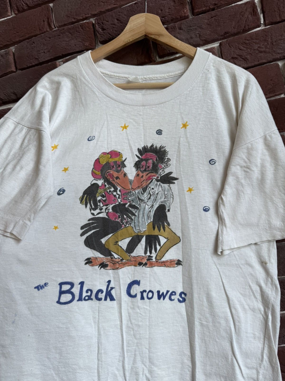 Band Tees Vintage 90s The Black Crowes Rock Band T Shirt Grail white Size US L / EU 52-54 / 3 - 2 Thumbnail