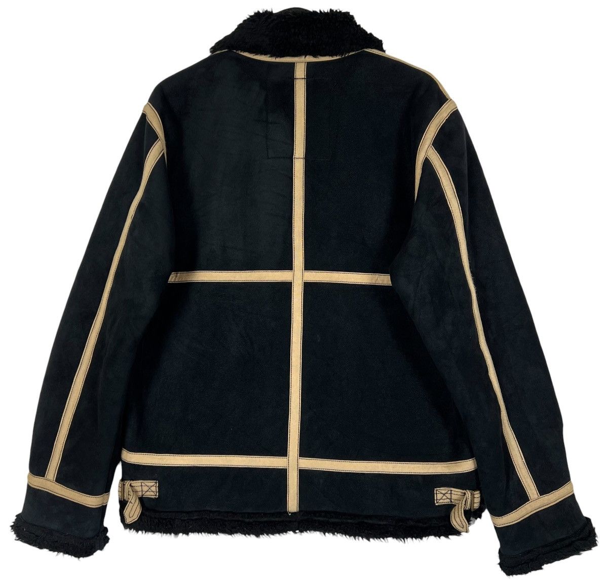 Alpha Industries Vintage Alpha Industries Suede Shearling Aviator Jacket B-3 Size US XL / EU 56 / 4 - 2 Thumbnail
