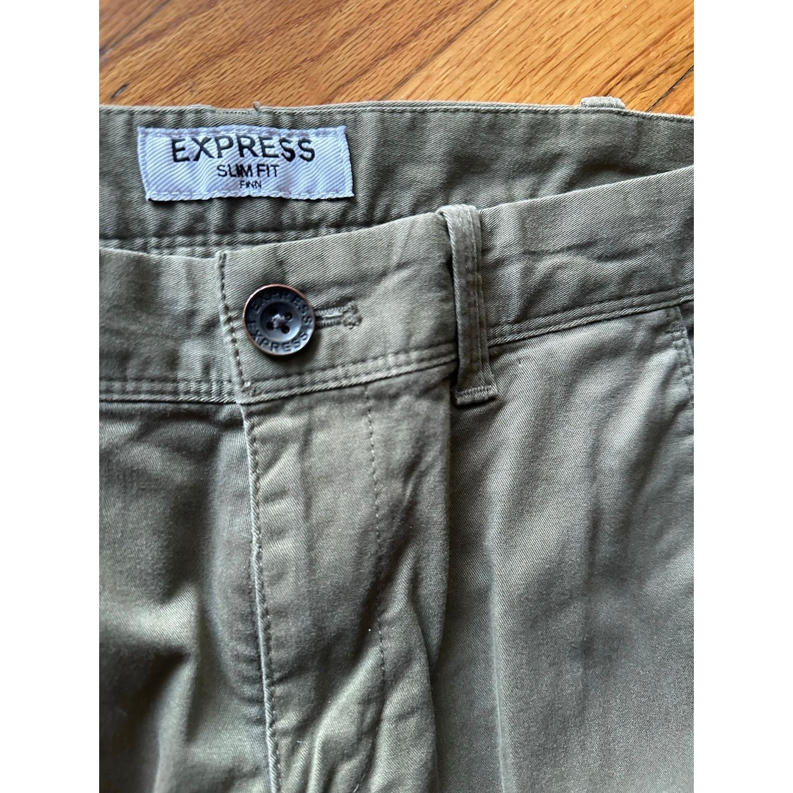 Express Express Slim Fit Jeans Men’s Size 29/30 Green Size US 29 - 4 Thumbnail