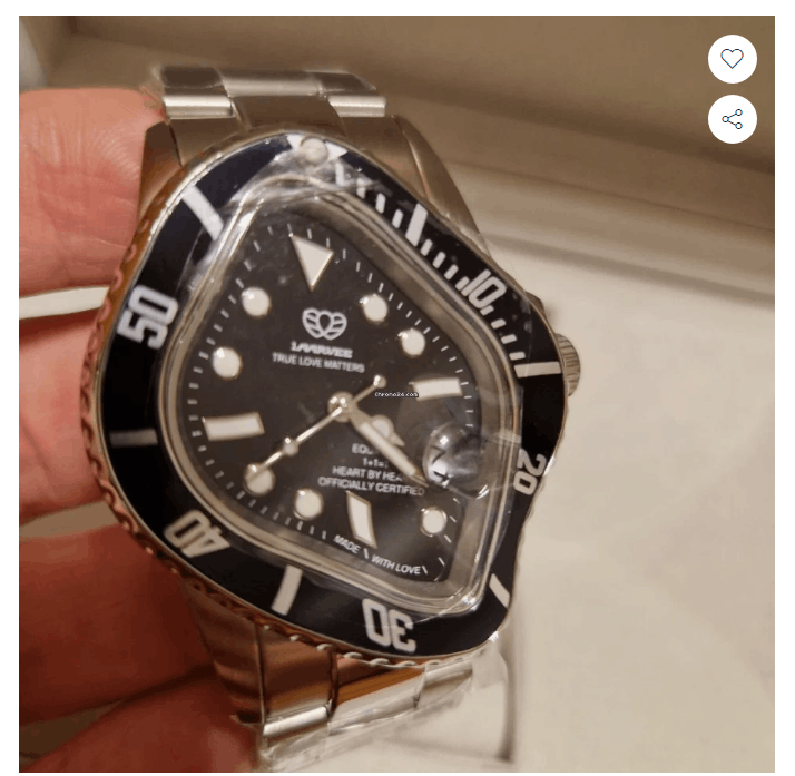 Laarvee PEA001 - Black Bezel / Black Dial