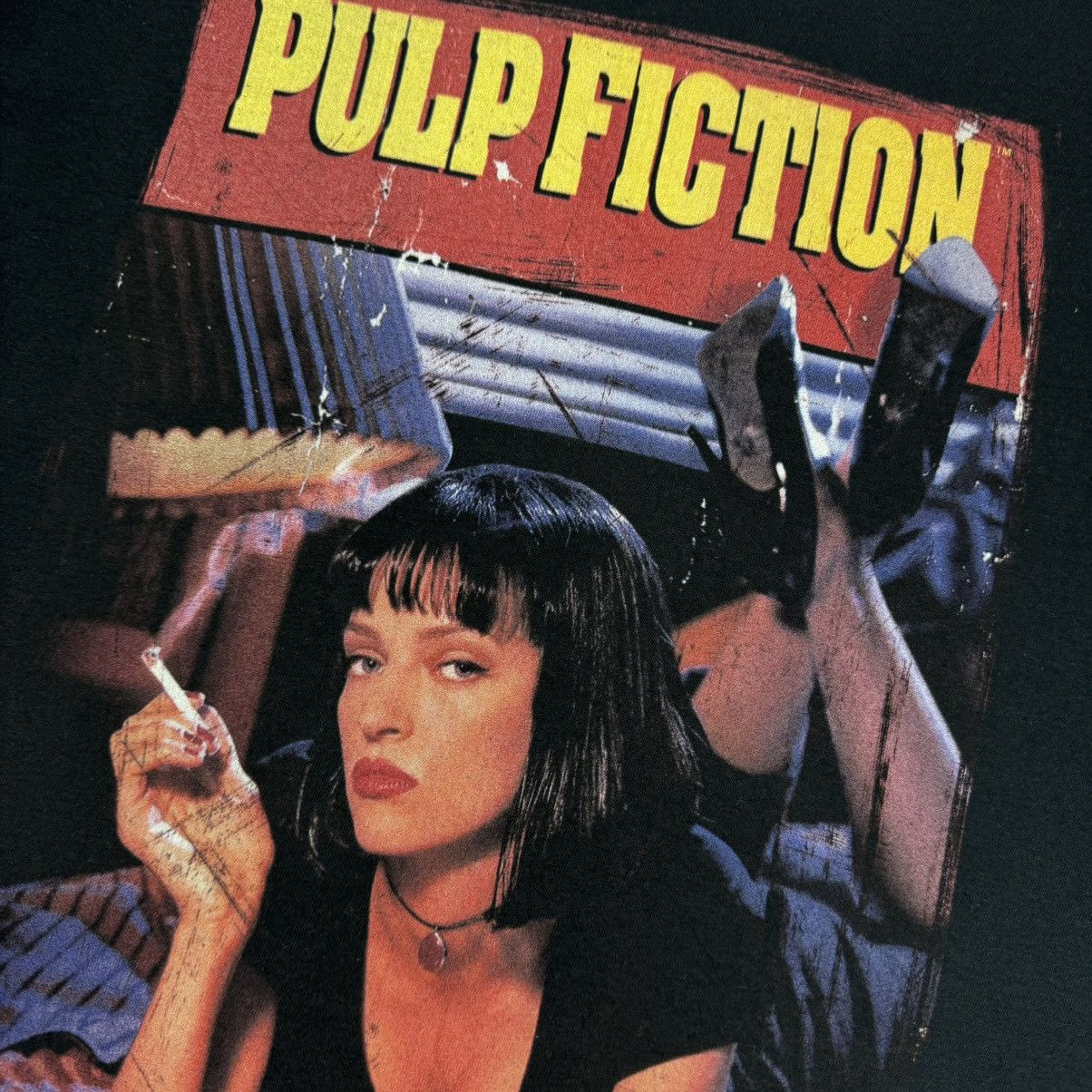 Vintage Vintage Movie Pulp Fiction Cover Movie T-shirt Size US M / EU 48-50 / 2 - 7 Thumbnail